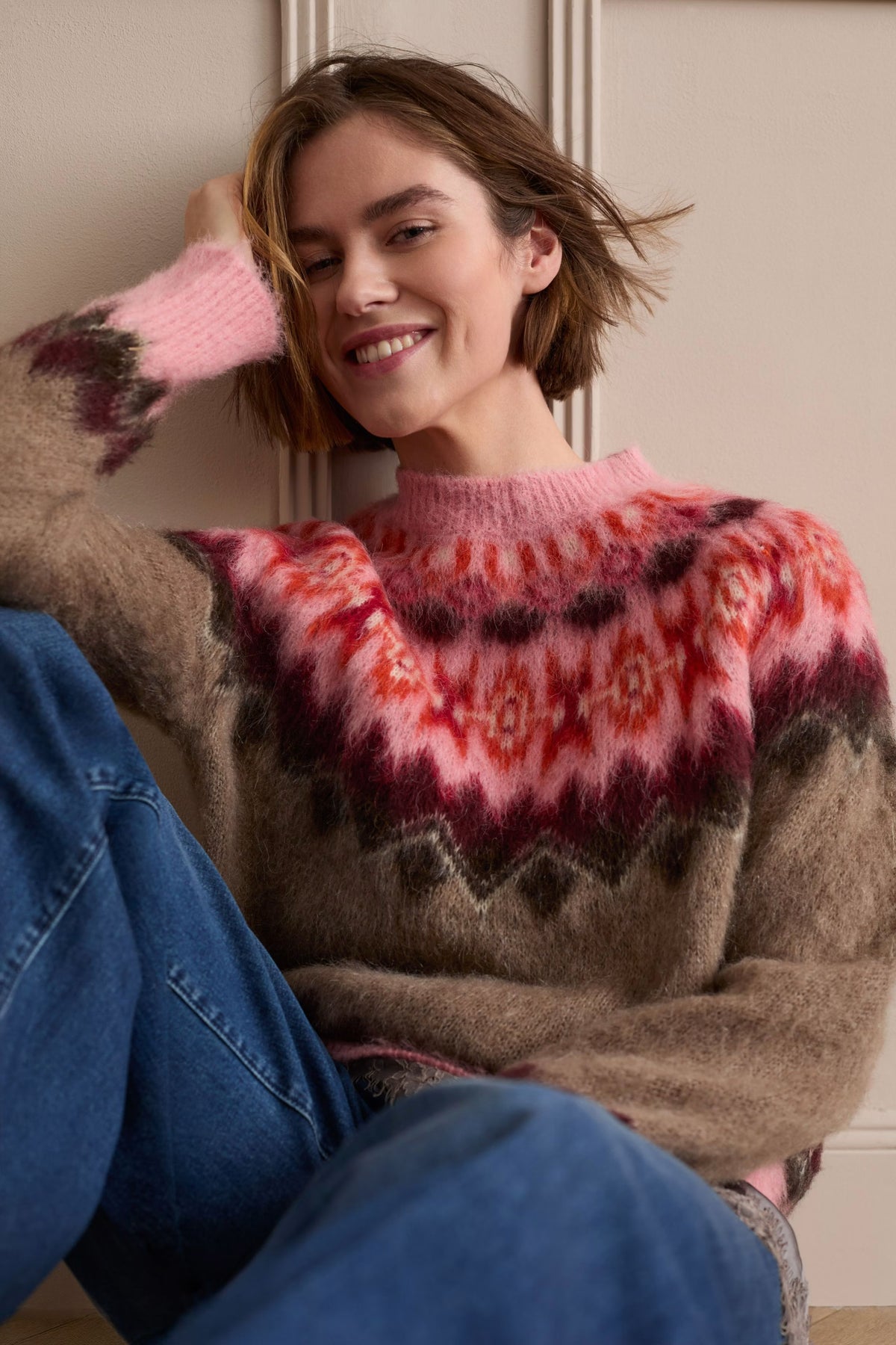 OUI Pullover - lightbrown rose