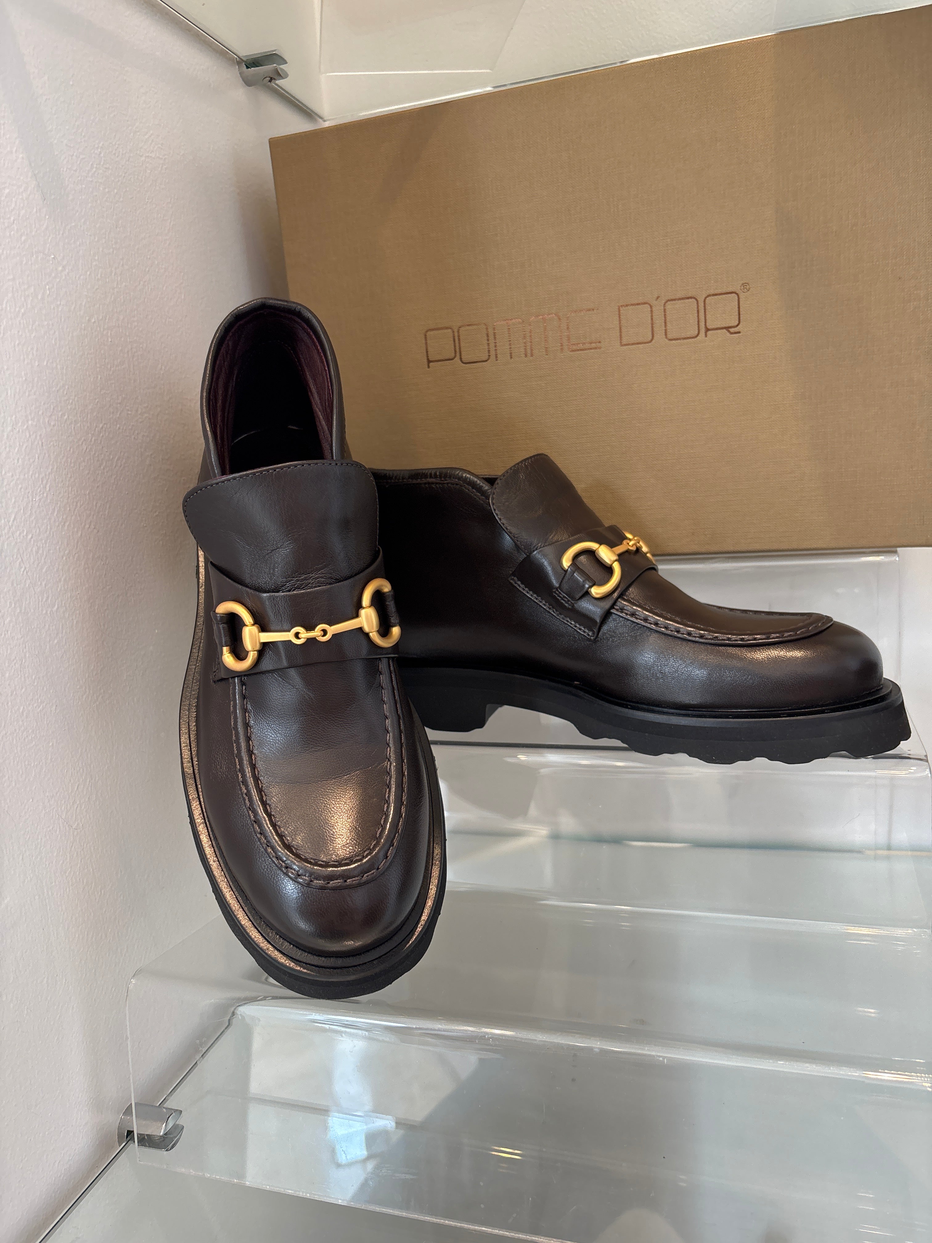 POMME D'OR Nicky Brown Leather
