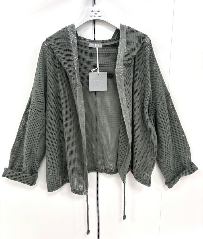 DECK mesh jacket khaki