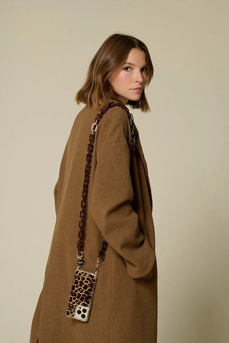 La Coque Francaise LONG EMMY BROWN CHAIN 120 CM