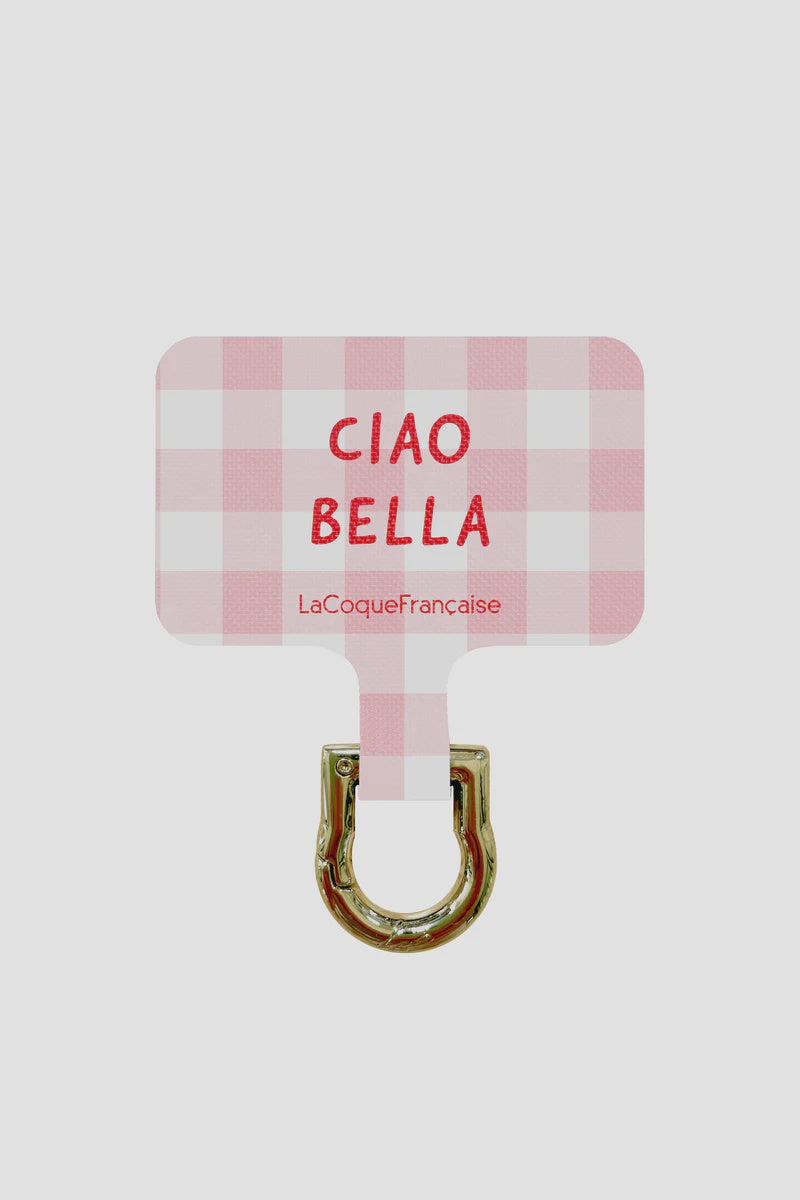 La Coque Francaise CUSTOM ADAPTER CIAO BELLA GINGHAM PINK