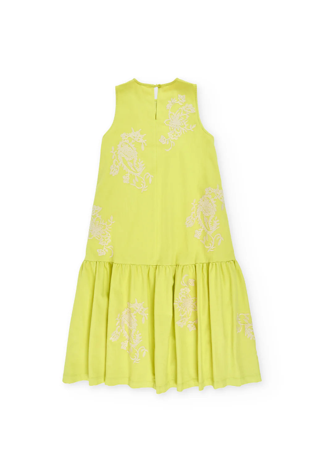 Psophia FLASH LEMON SLEEVELESS PEPLUM DRESS