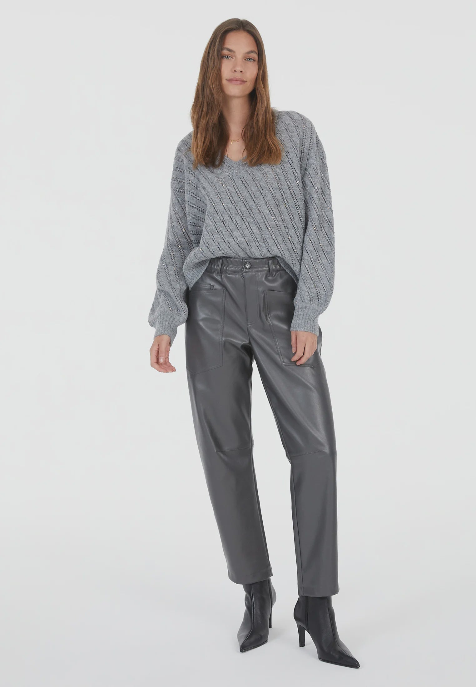 Marc Aurel Trousers in vegan leather