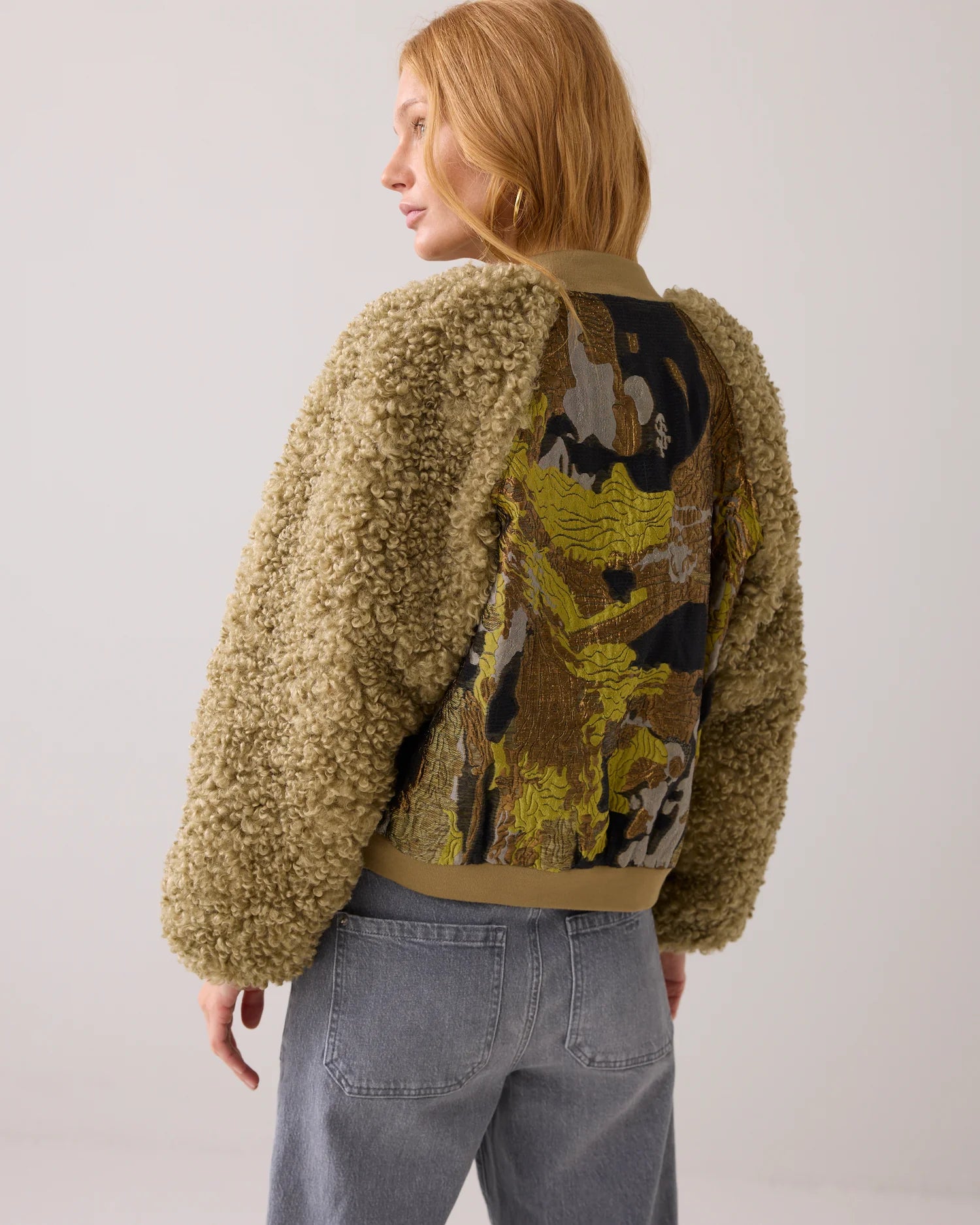 Summum Jacquard-teddy bomber