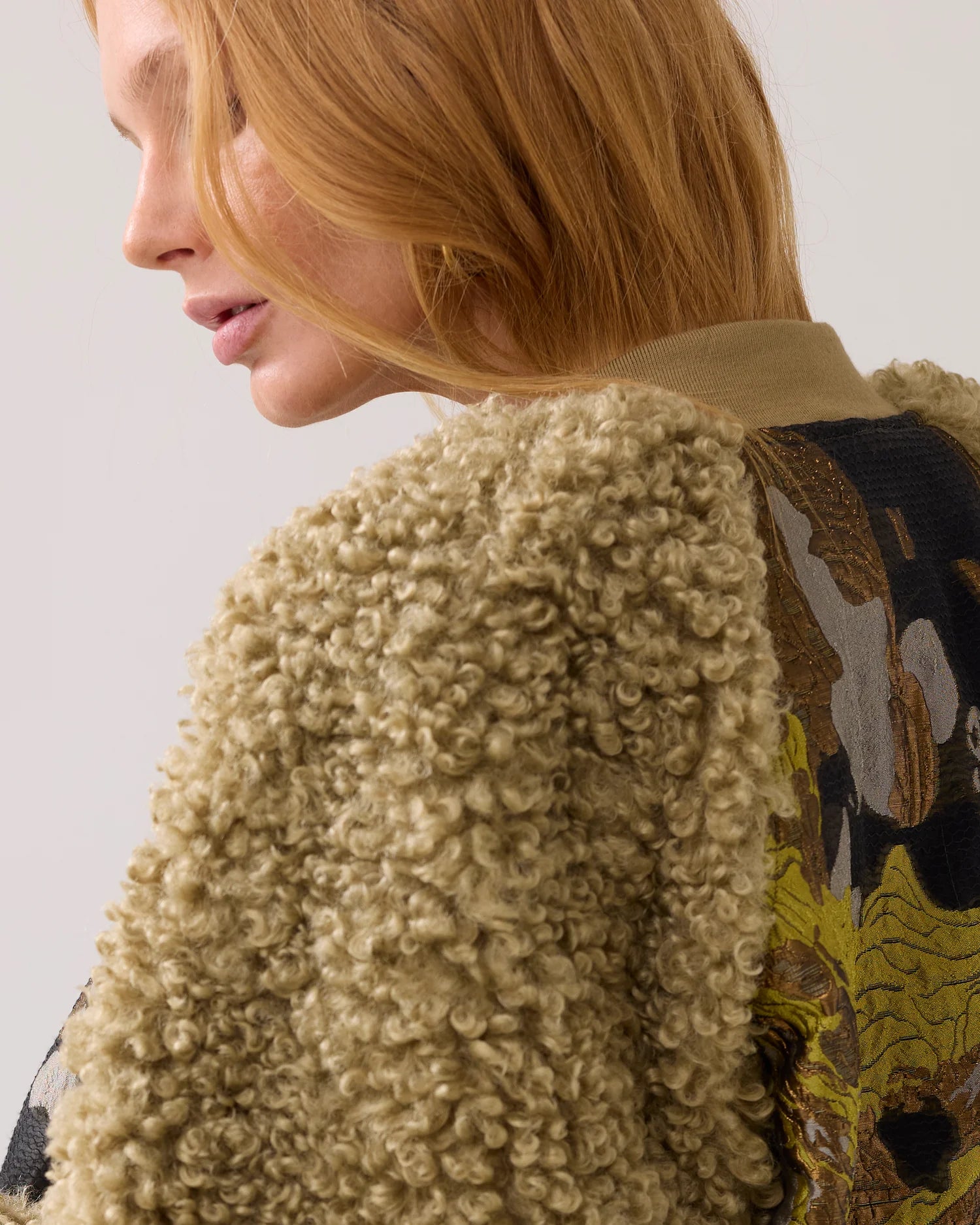 Summum Jacquard-teddy bomber