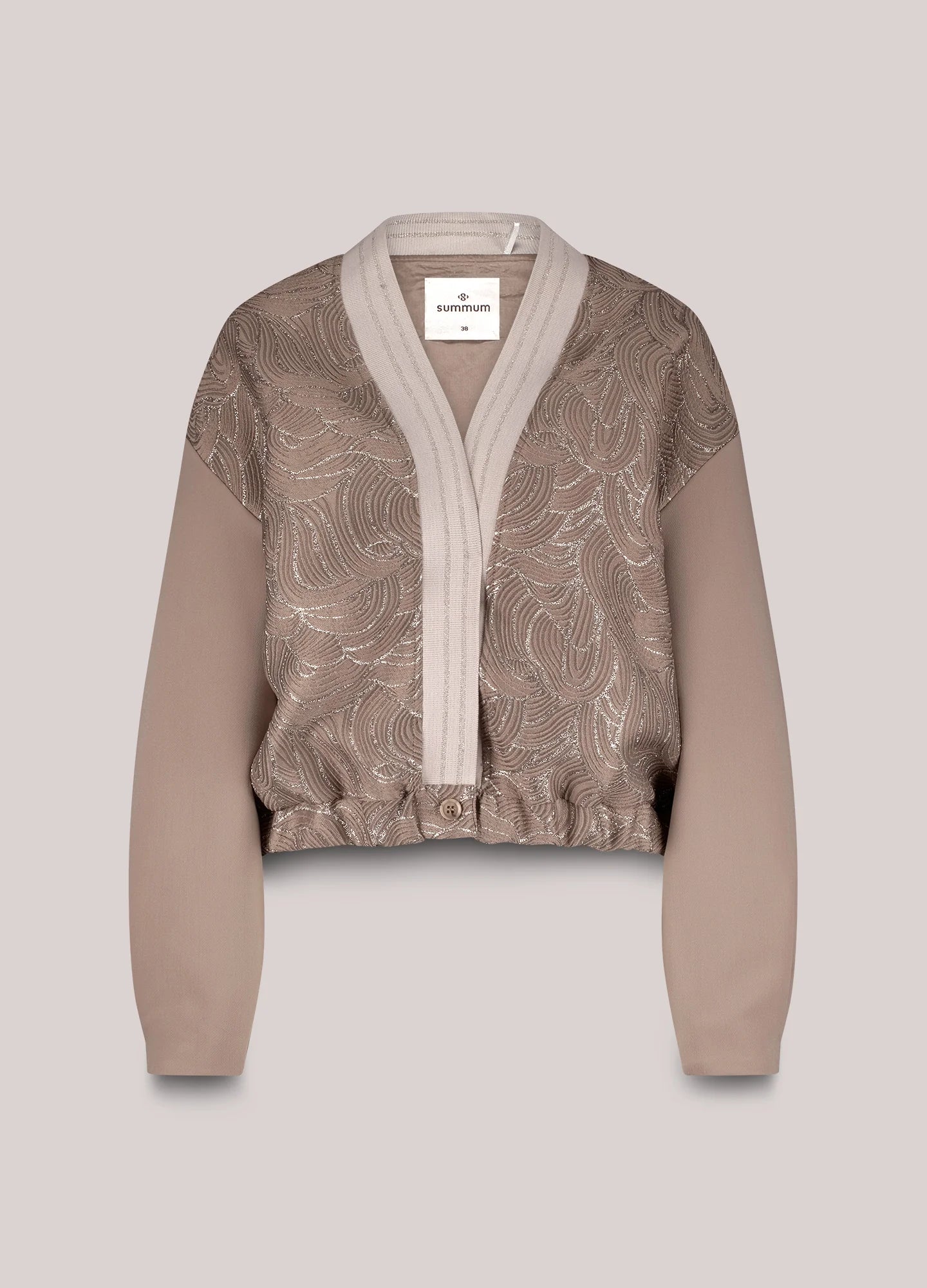 Summum Jacquard/foam bomber jacket