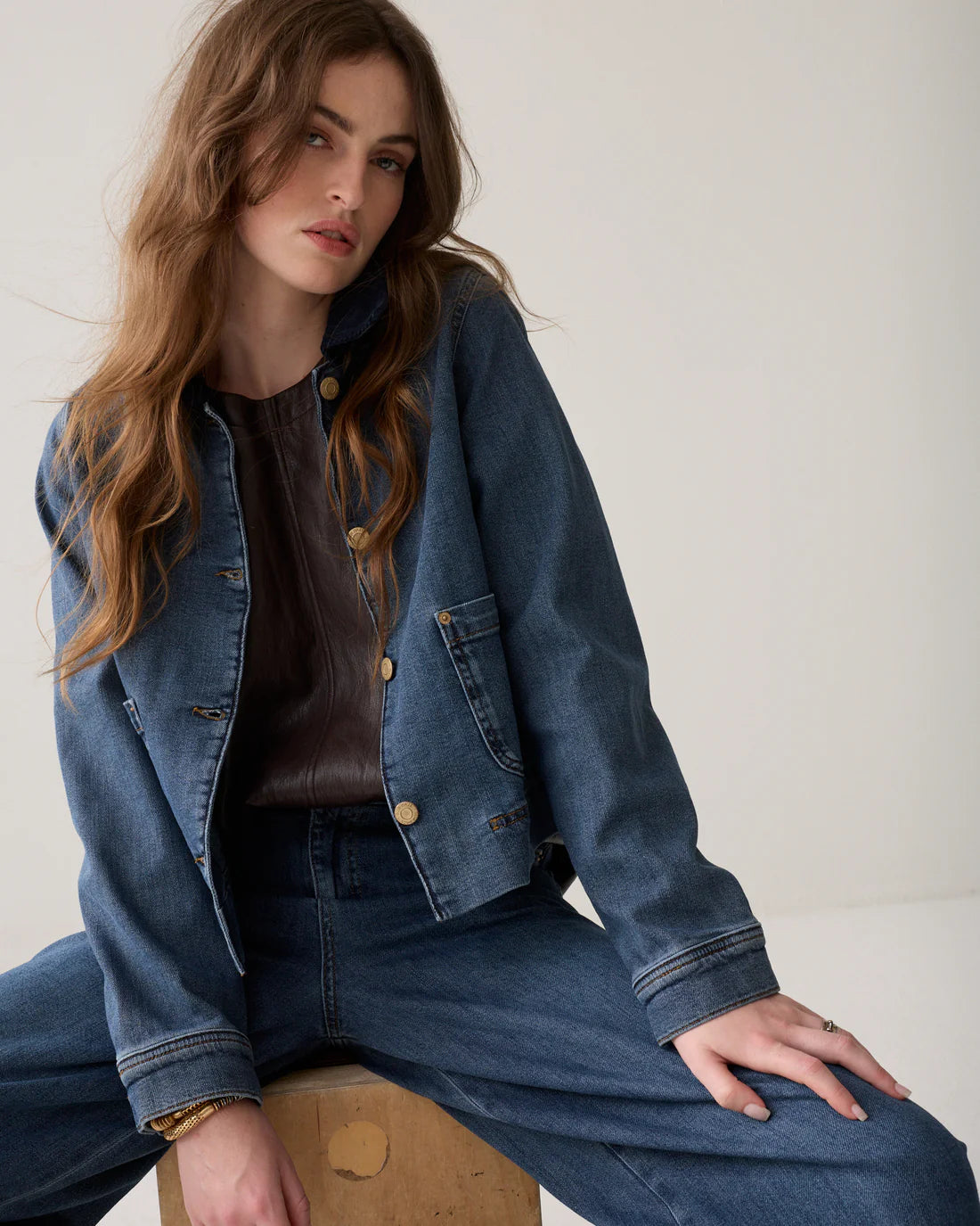 Summum Cropped denim jacket