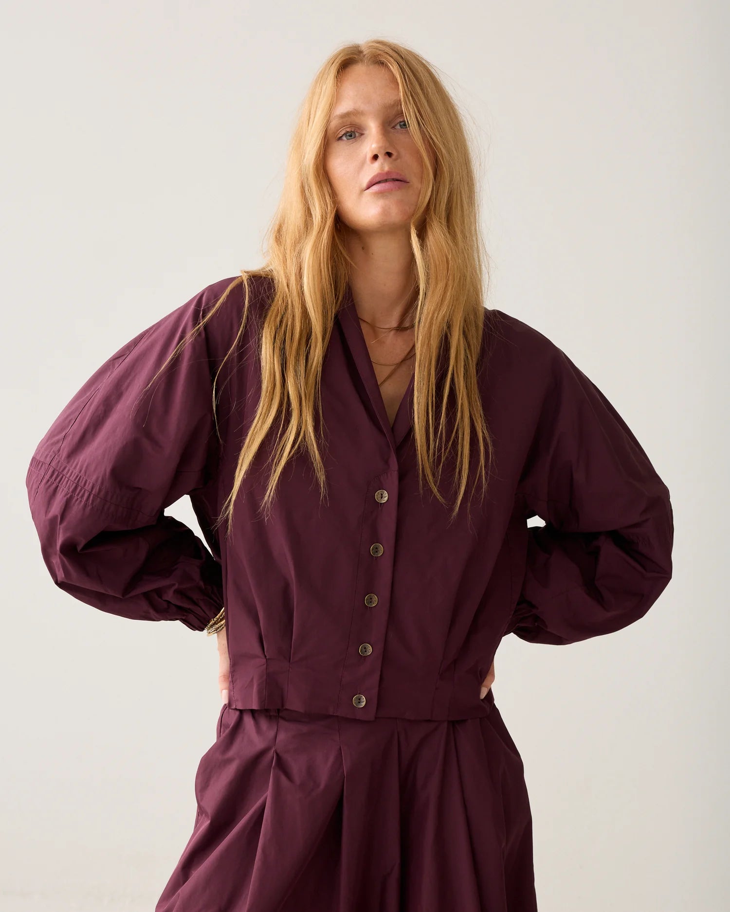 Summum Blouse jacket in taffeta
