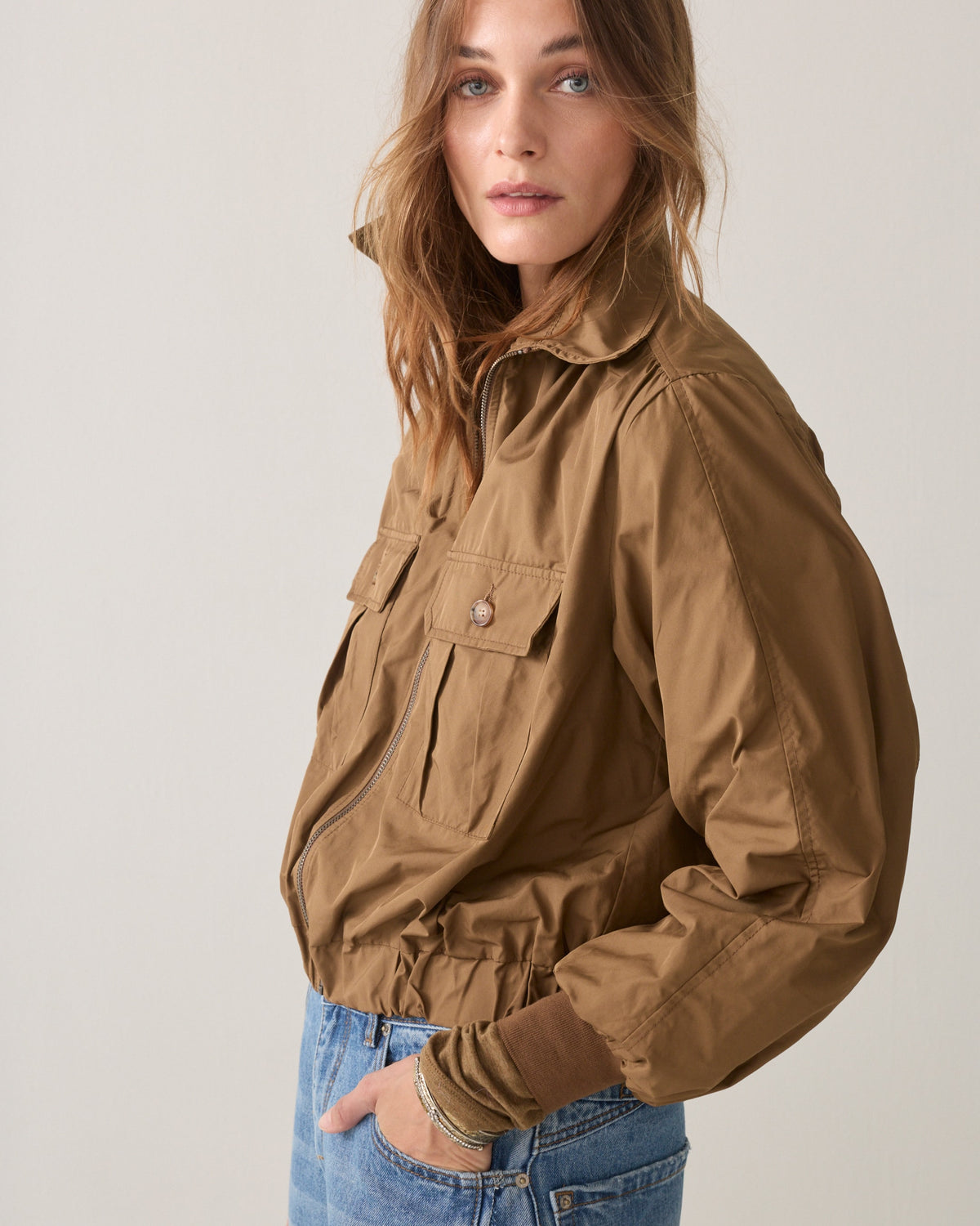 Summum Taffeta bomber jacket