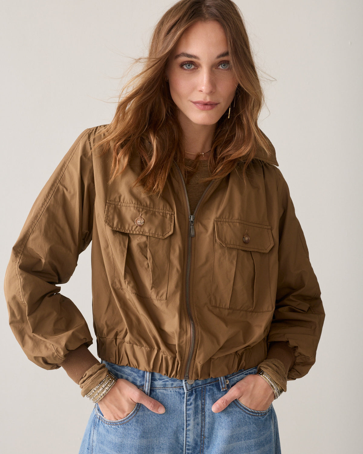 Summum Taffeta bomber jacket