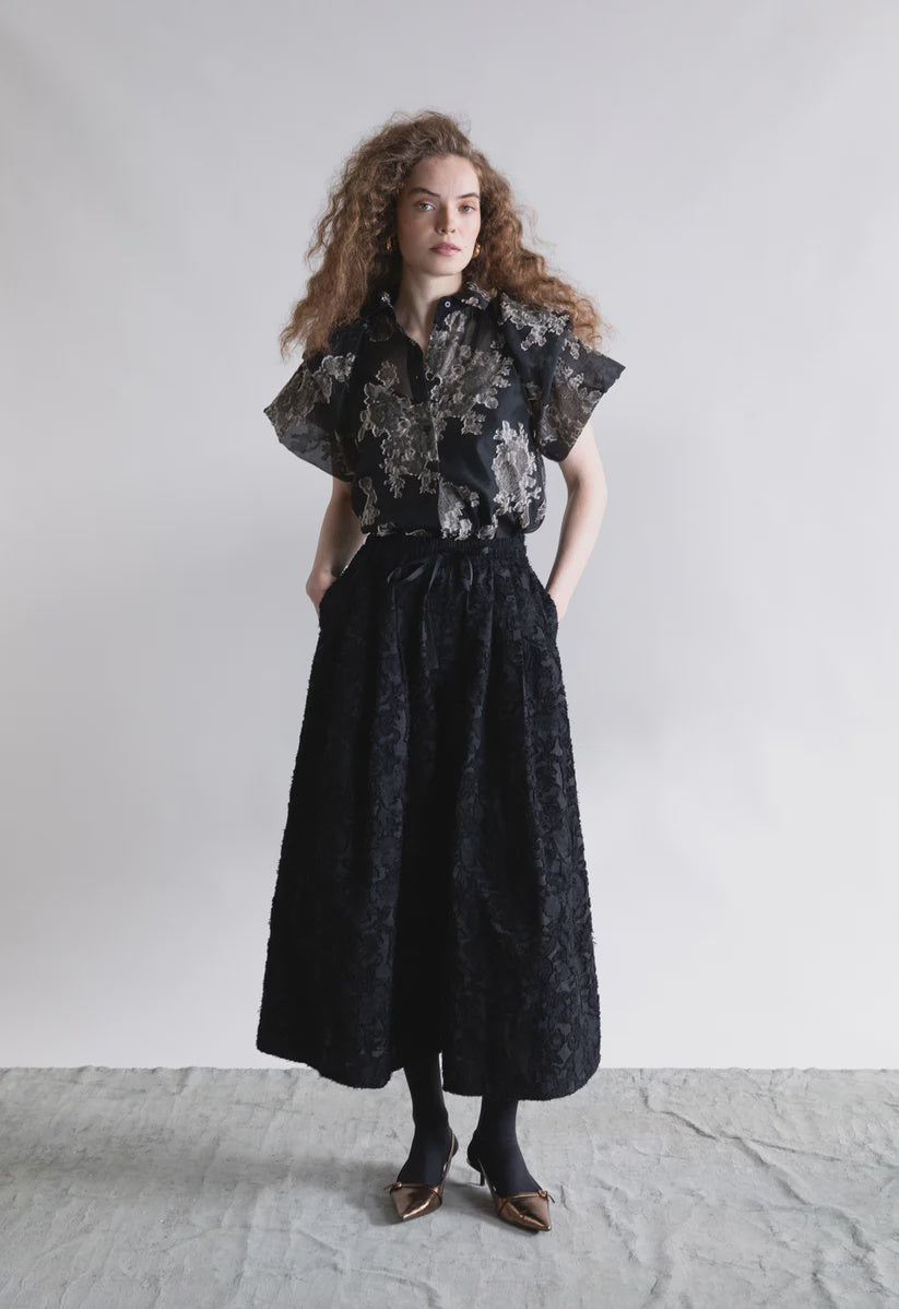 Psophia Black Wide Leg Trousers 2573