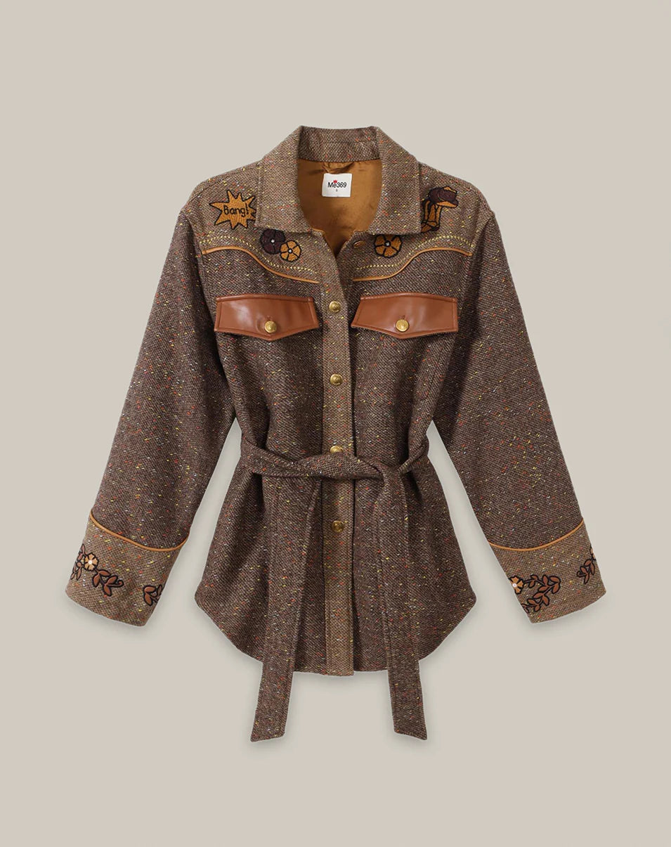 ME369 Kiara Belted Jacket
