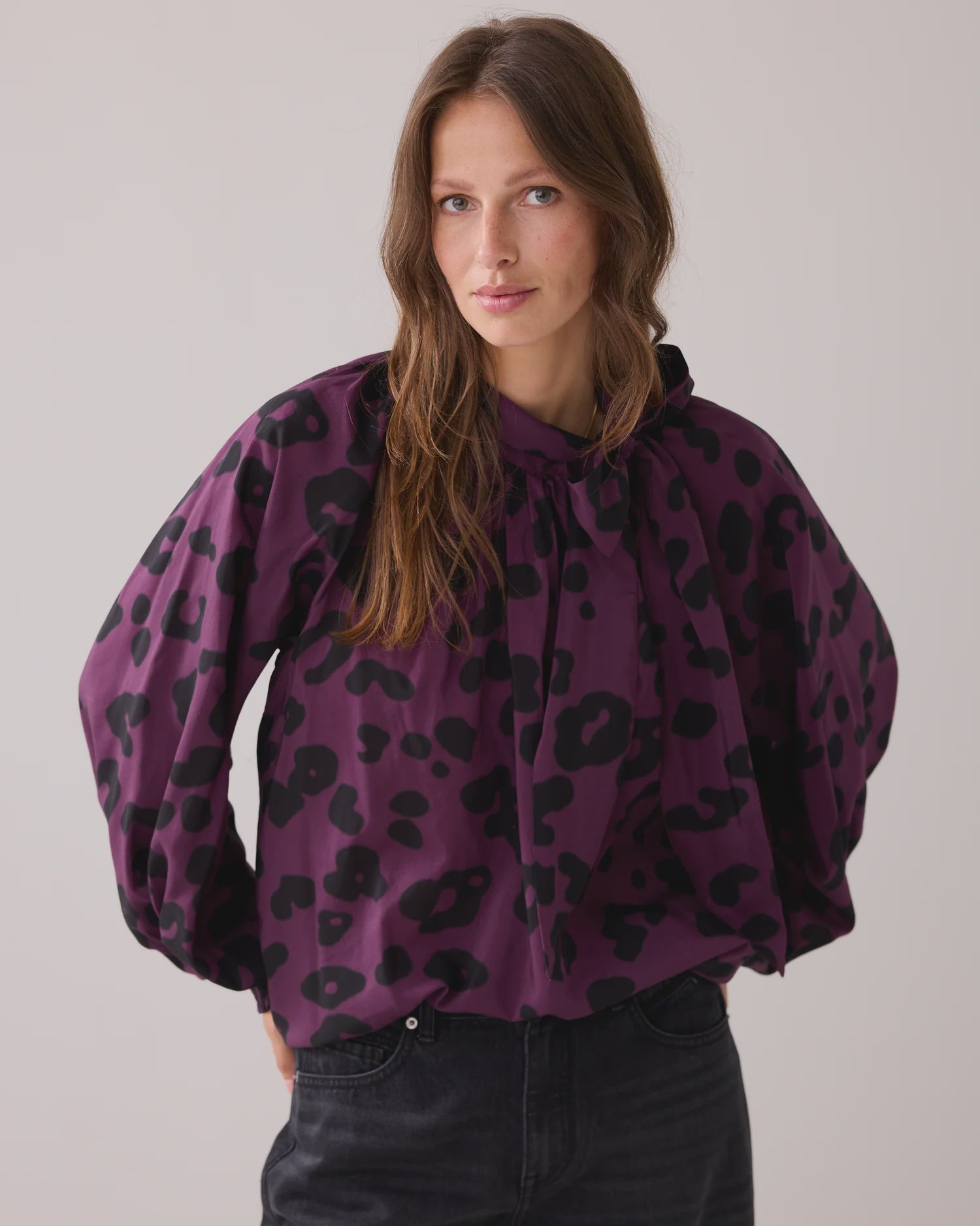 Summum Bowtie top with print