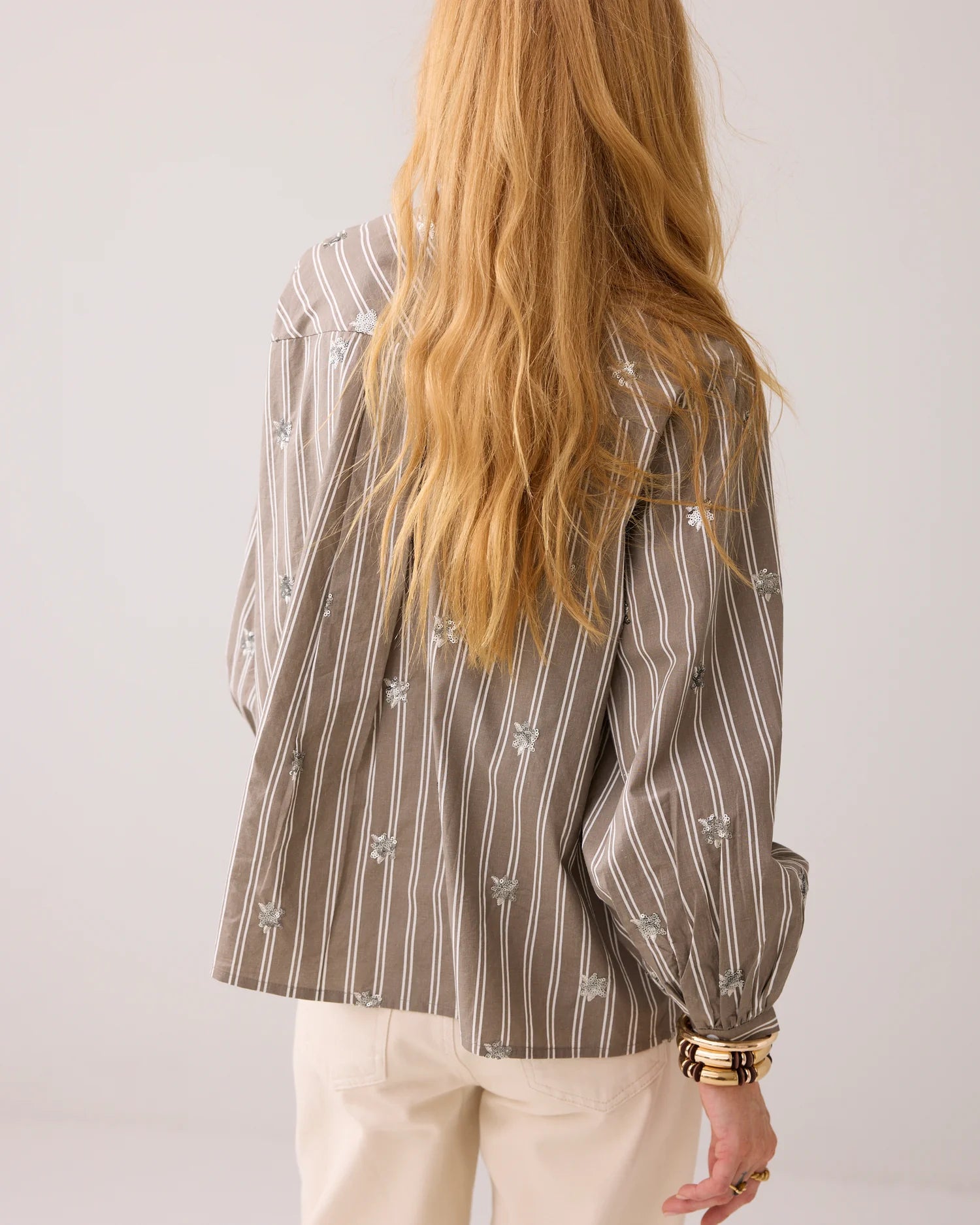 Summum A-line blouse with sequins