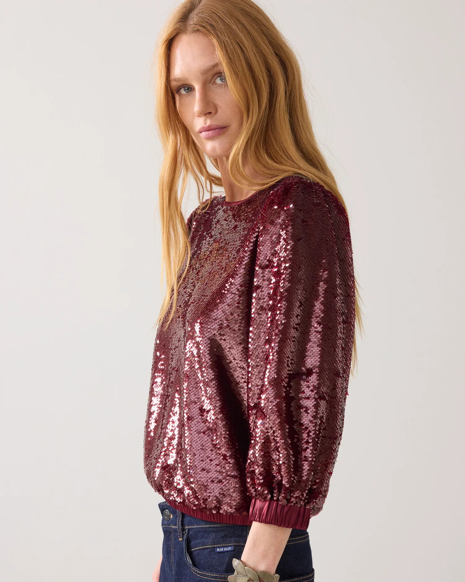Summum Top in sequin fabric