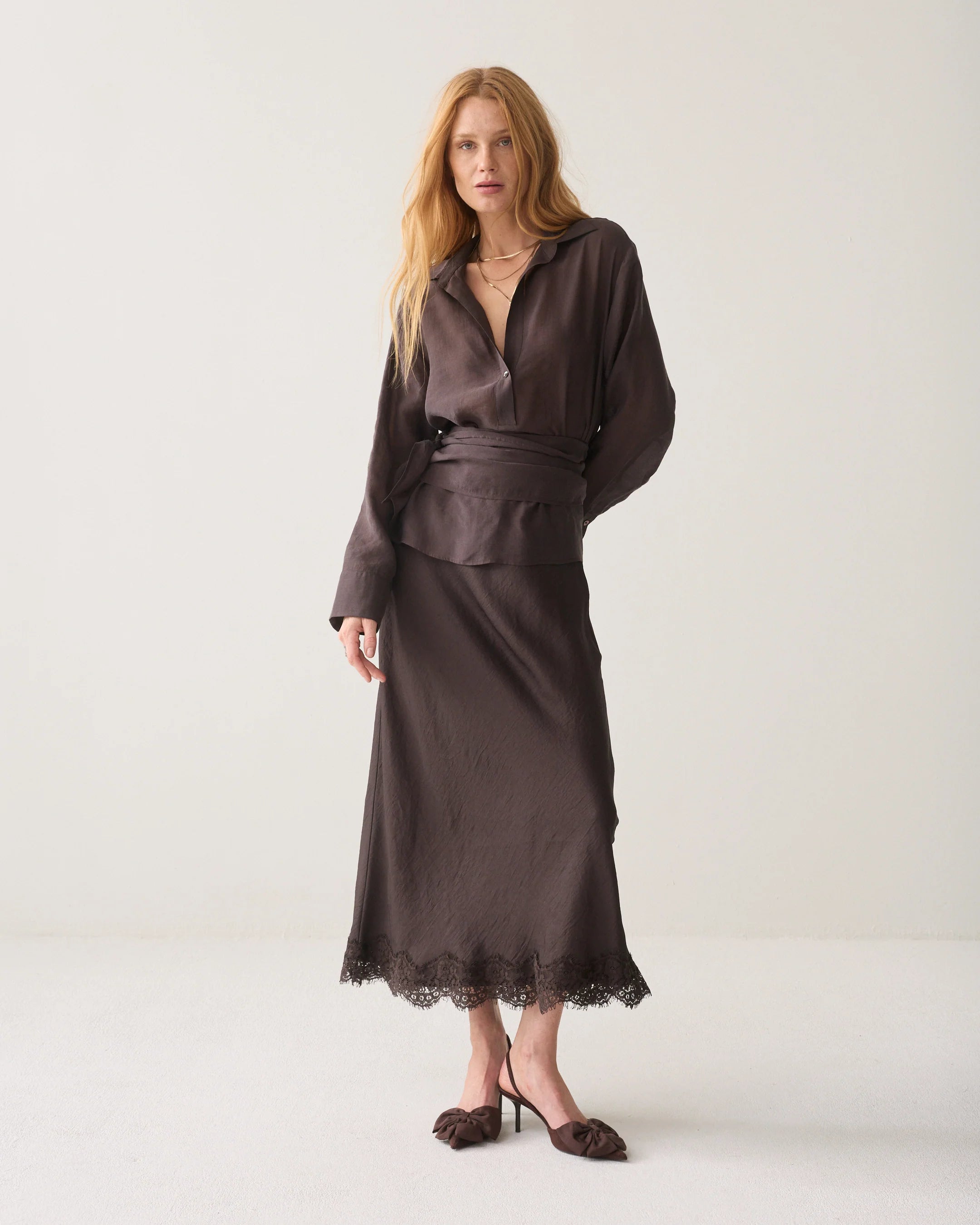 Summum Wrap top in lyocell blend