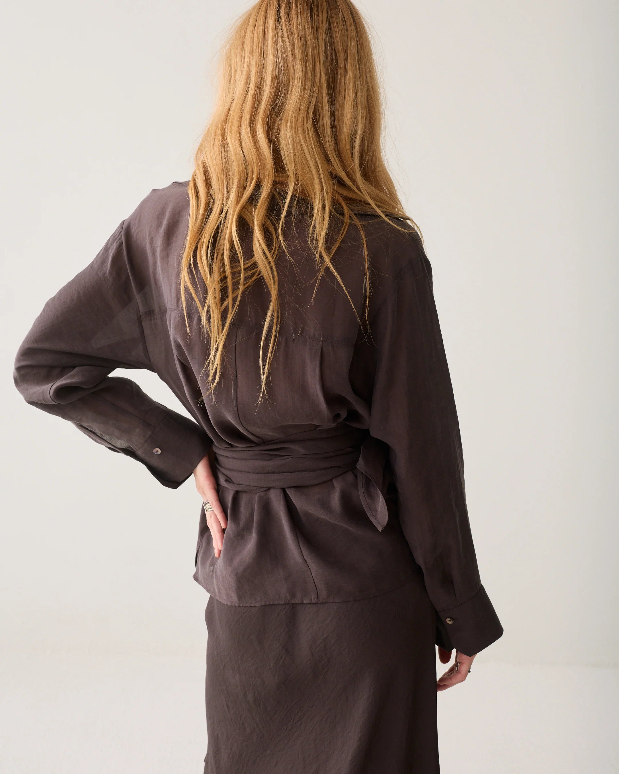 Summum Wrap top in lyocell blend
