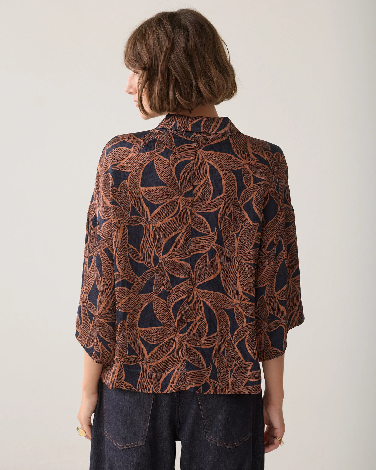 Summum Top with abstract floral print