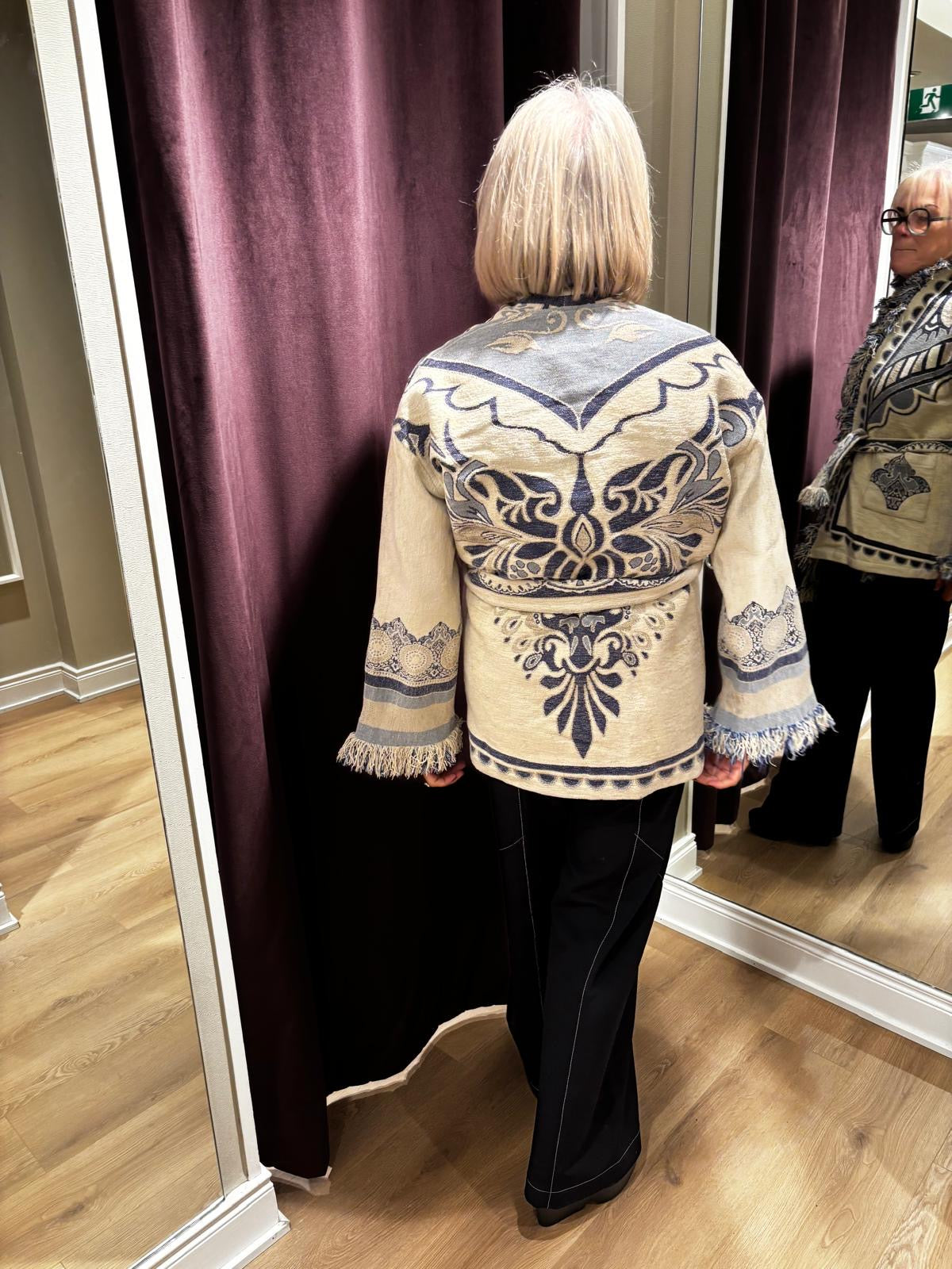 NEMA kimono jacket Blue