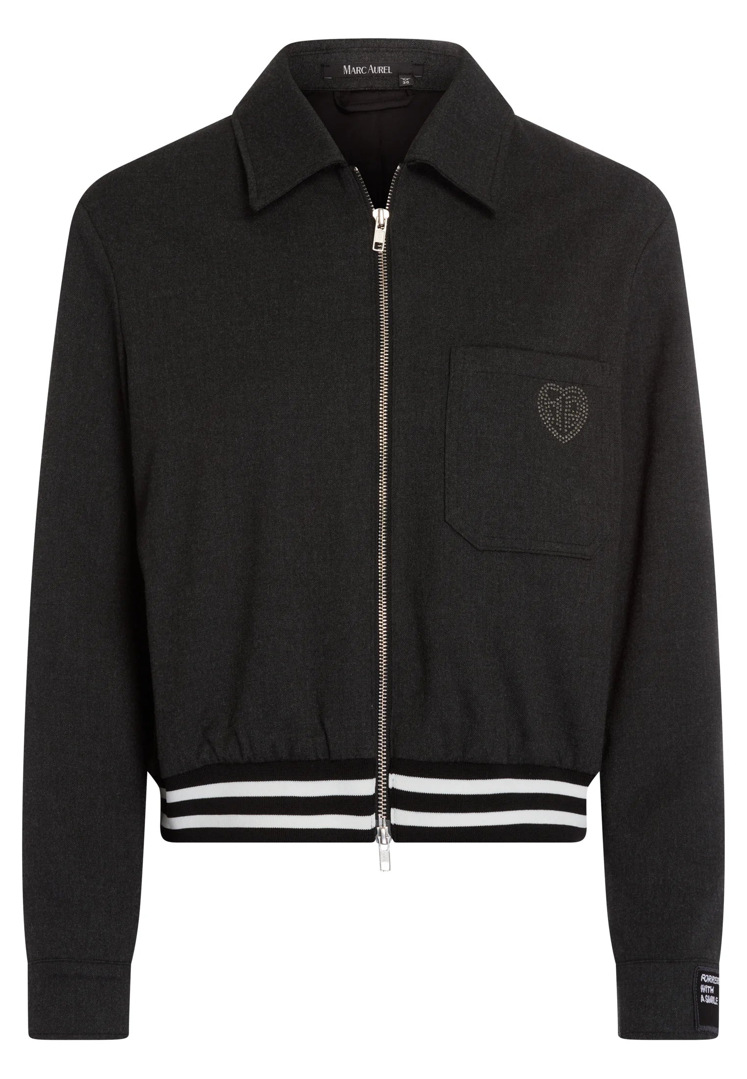 Marc Aurel Jacket with contrasting waistband