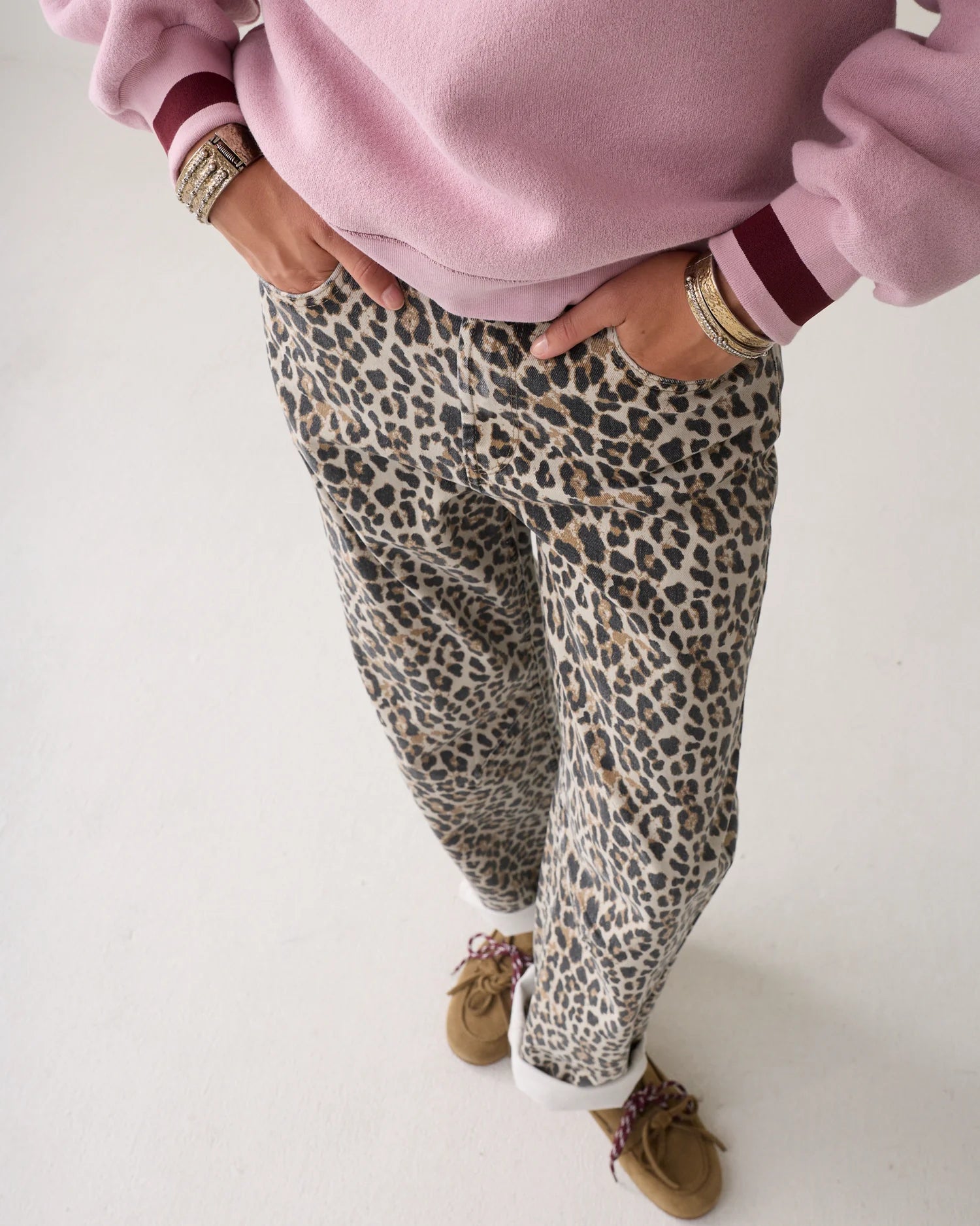 Summum Oversized contrast jumper