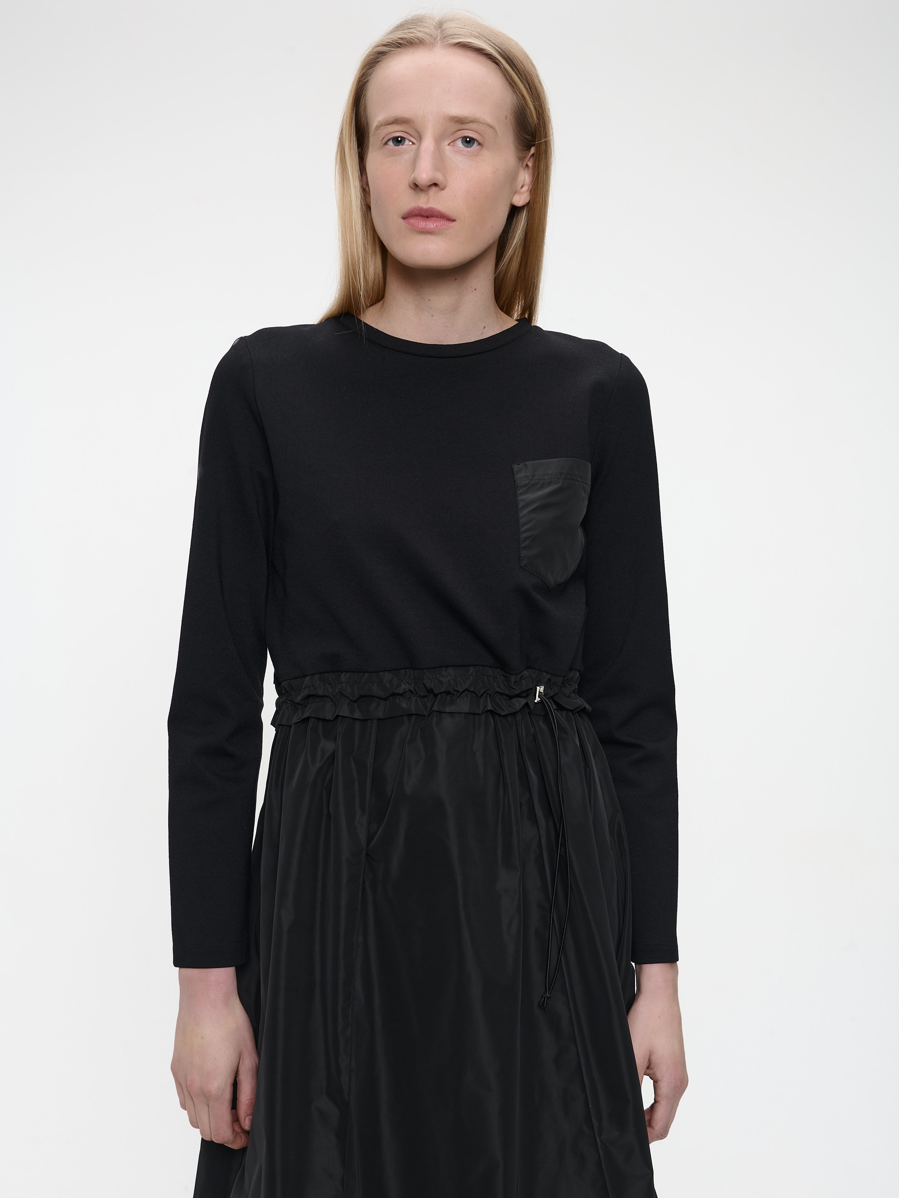 Jane Lushka Ester mix cotton taffeta dress