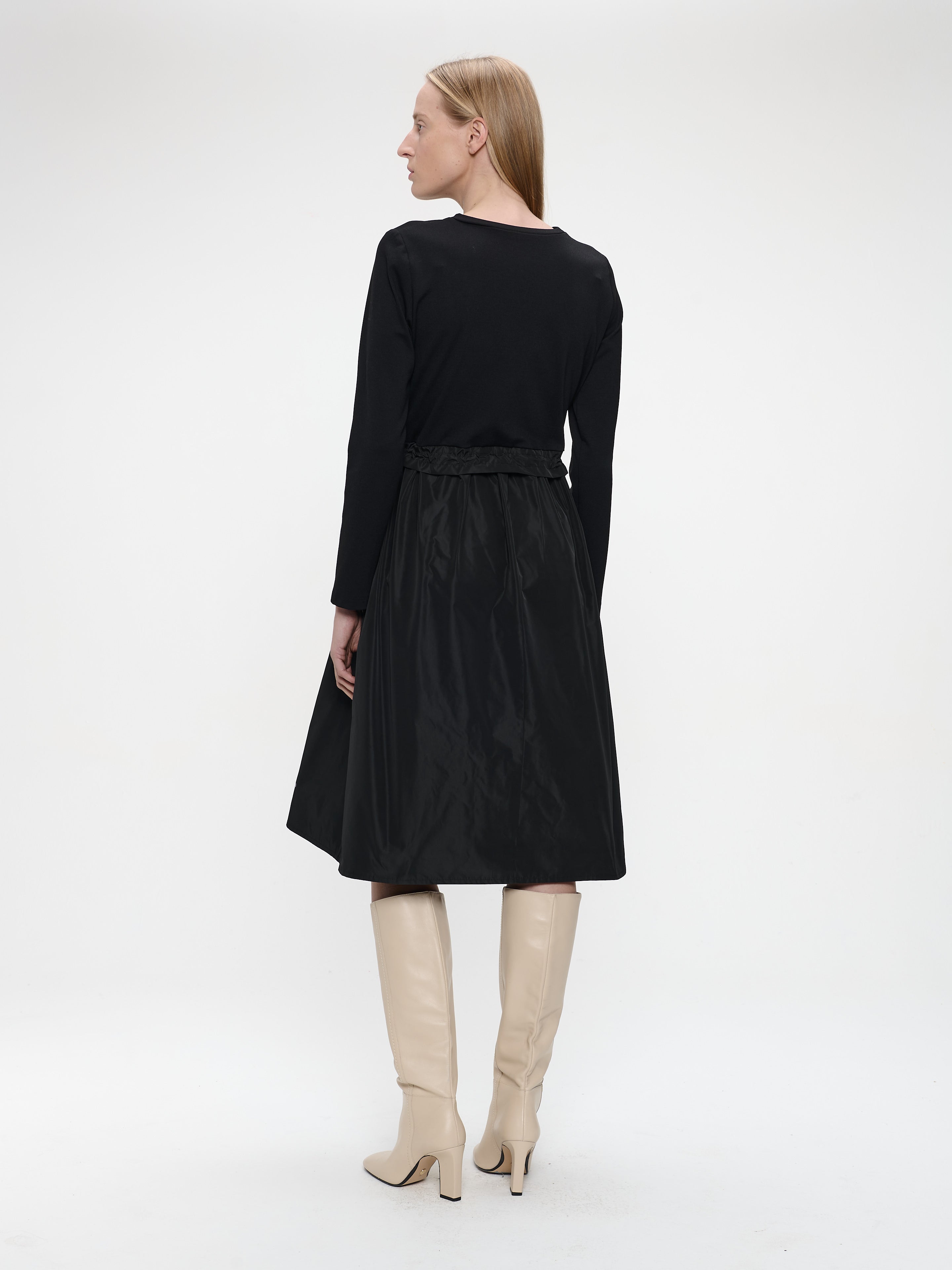 Jane Lushka Ester mix cotton taffeta dress