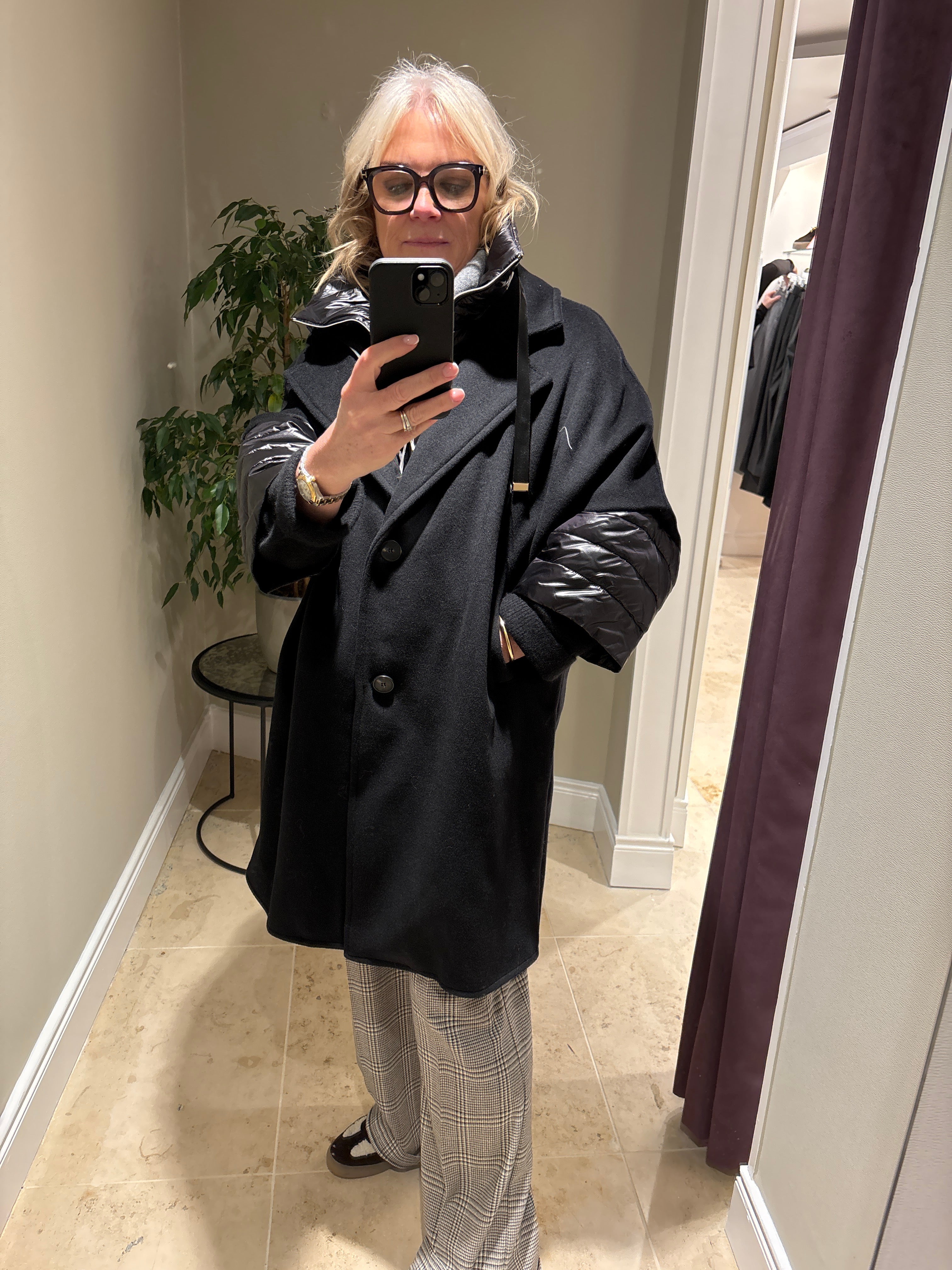 DECK Wool Mix Coat With Detachable Lining