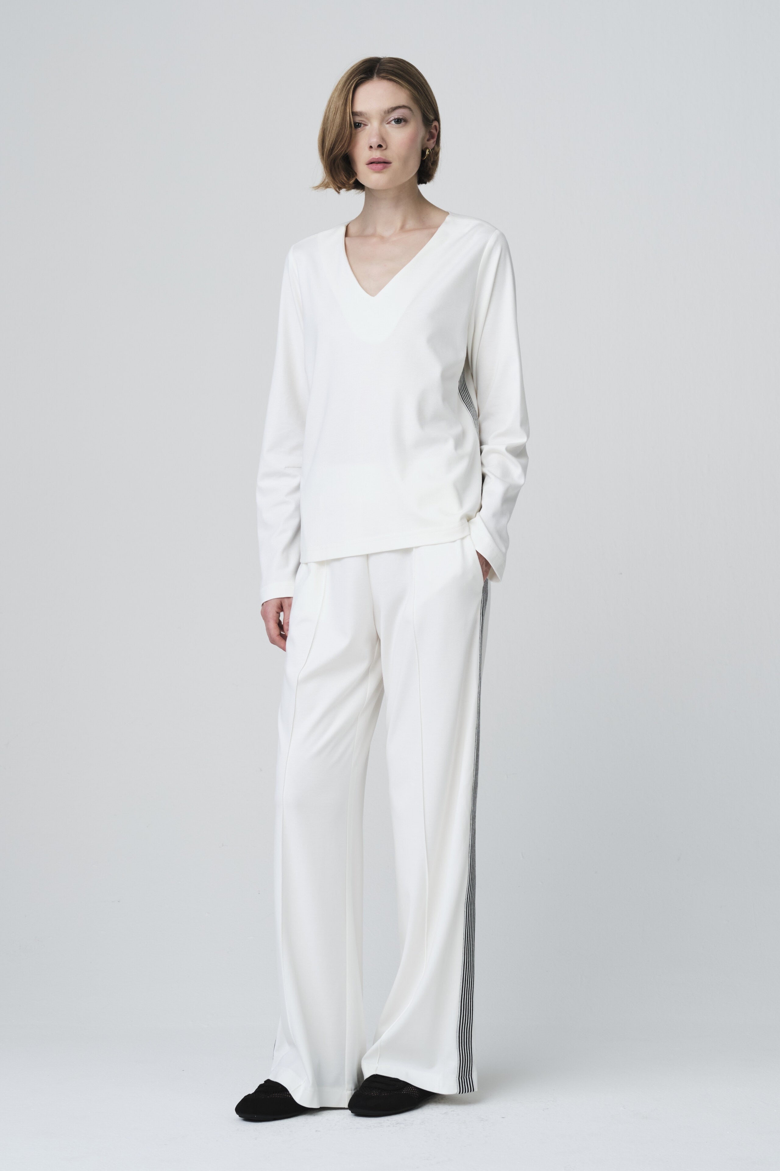 Jane Lushka Agnese blouse in soft Punto Milano jersay