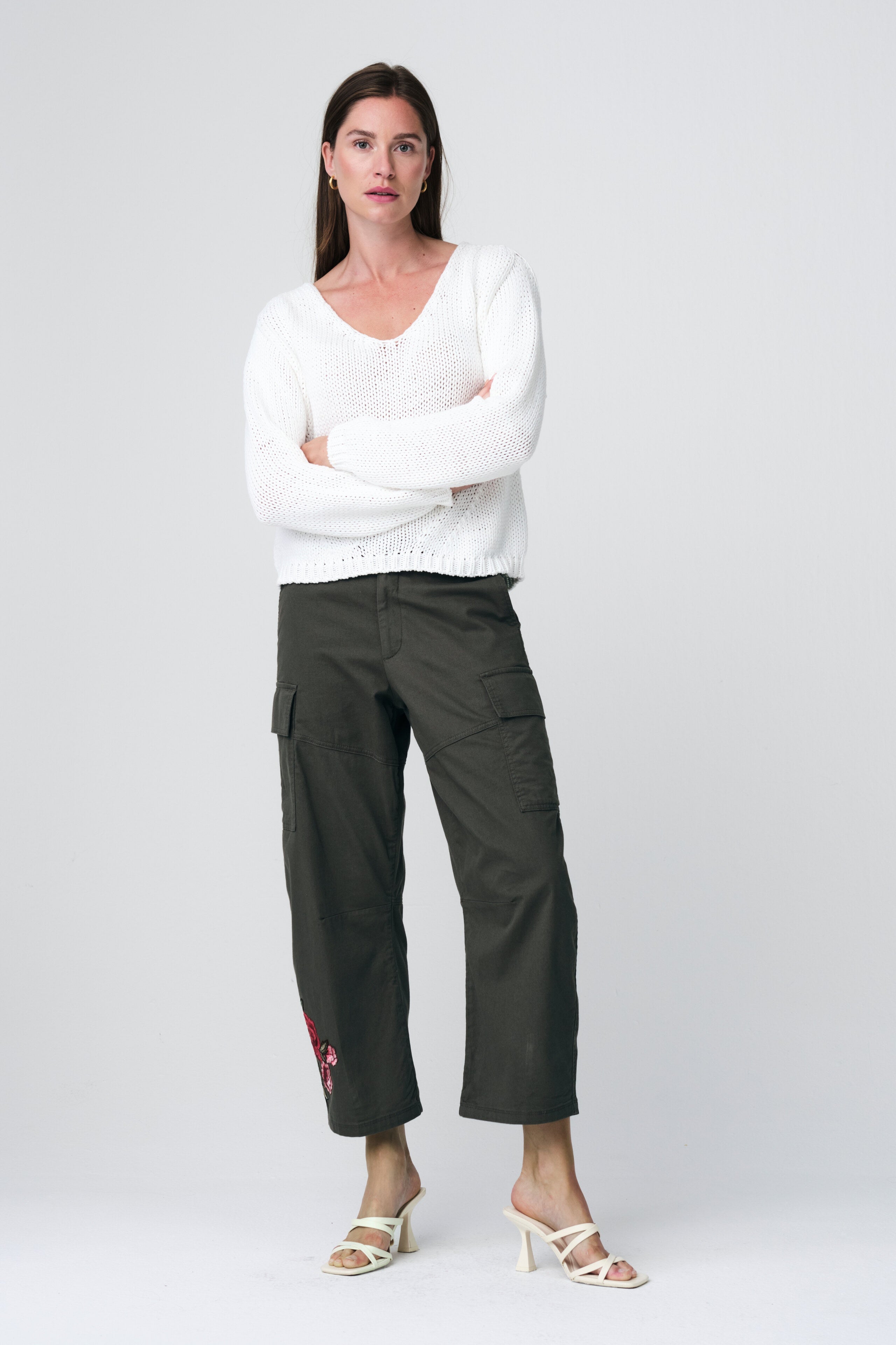 JANE LUSHKA Fancy cotton pullover