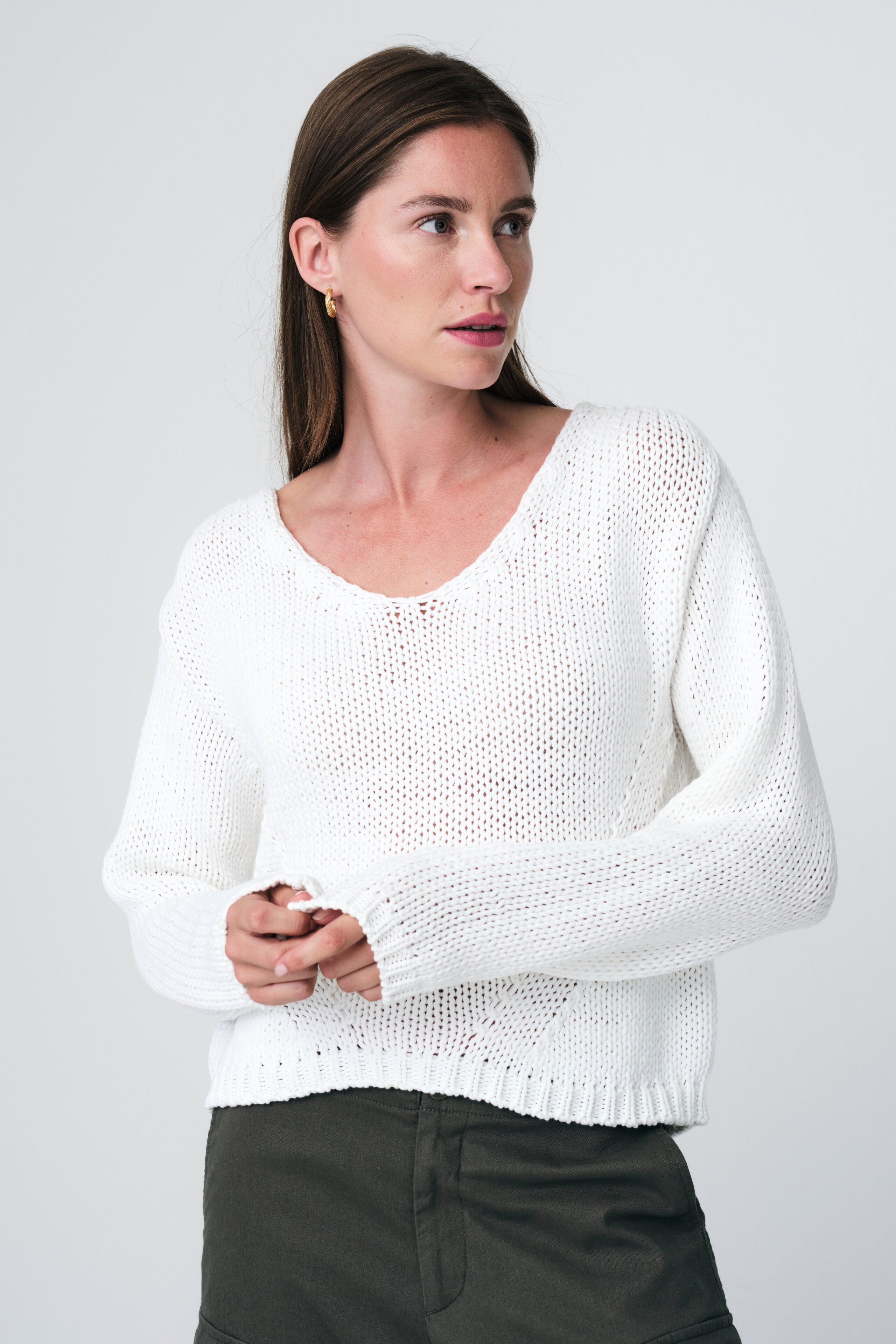 JANE LUSHKA Fancy cotton pullover
