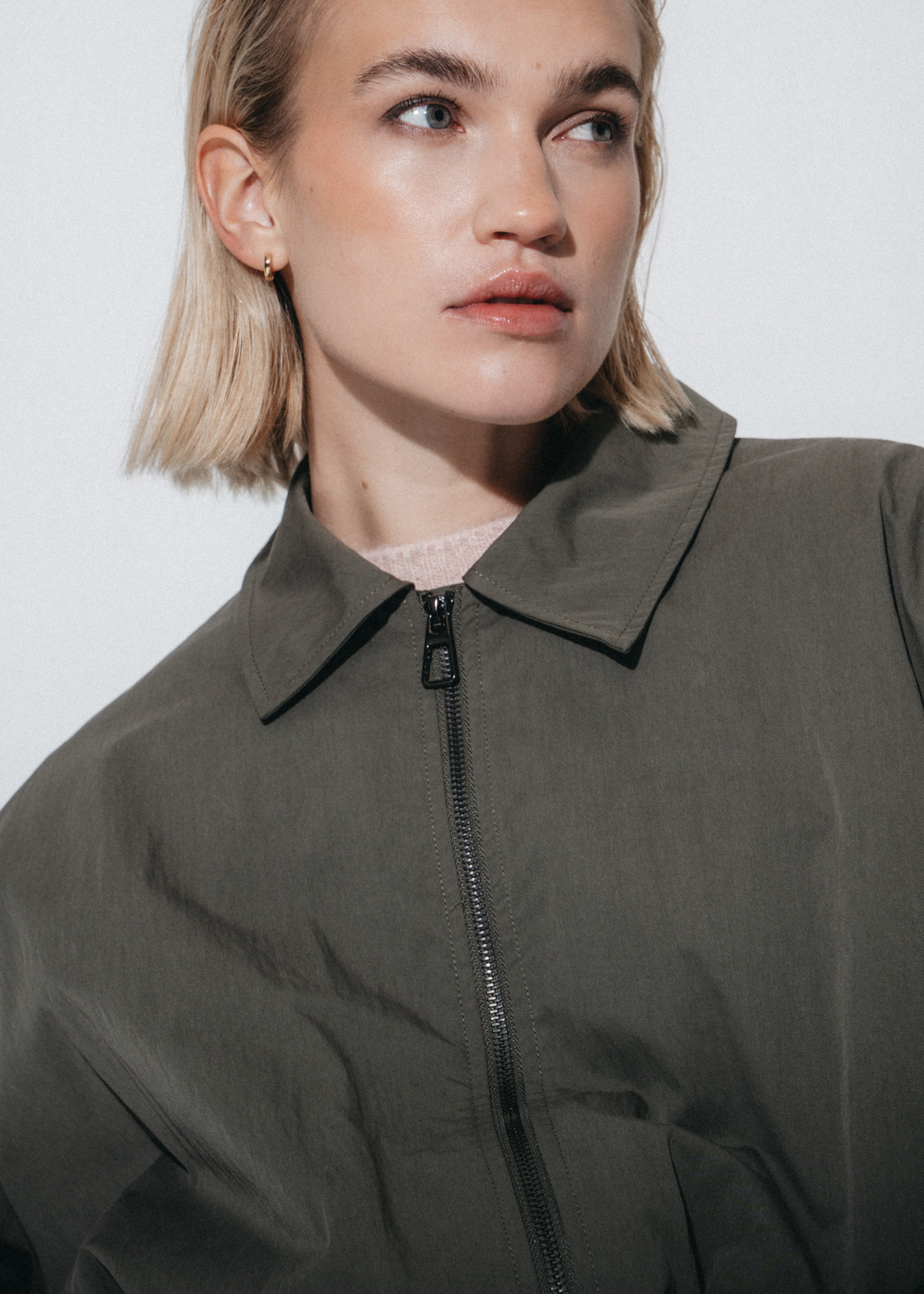 LUJE Blaze pleated bomber jacket