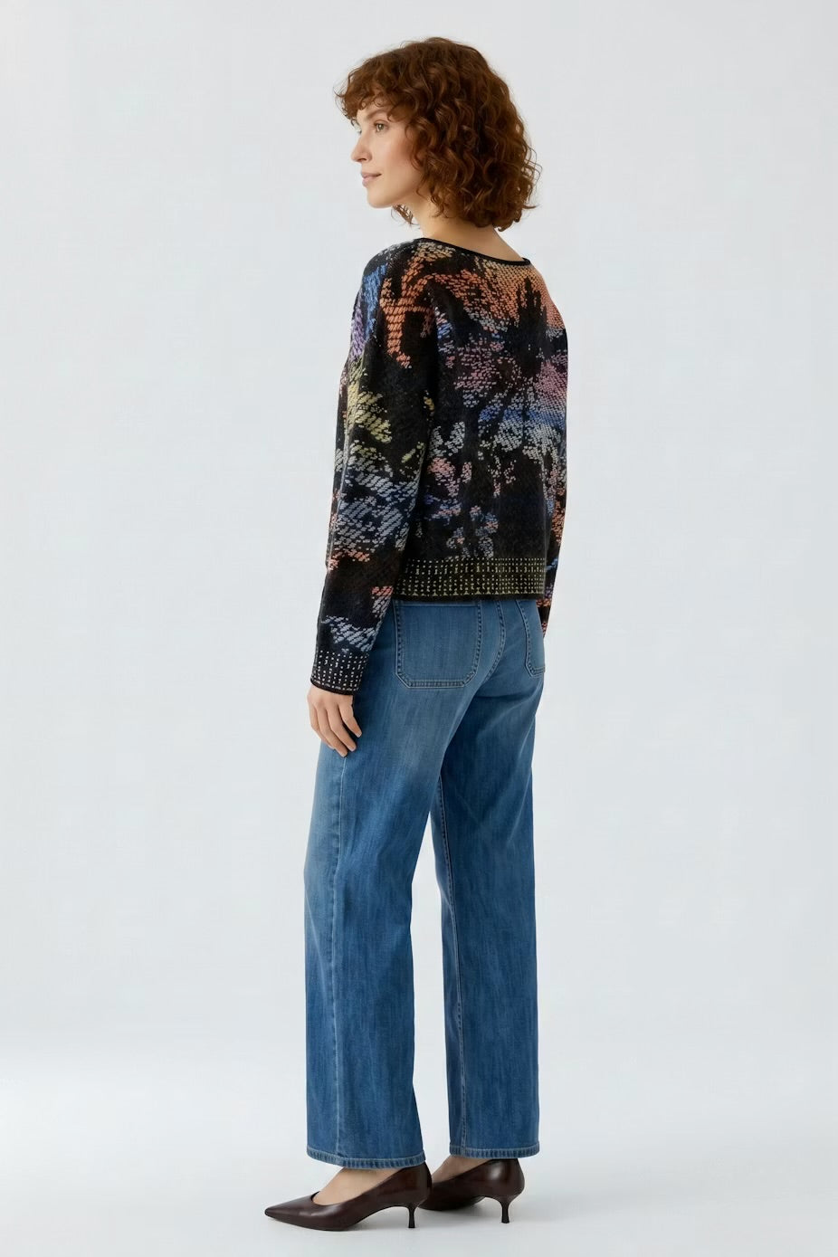 Oui pullover - lilac yellow