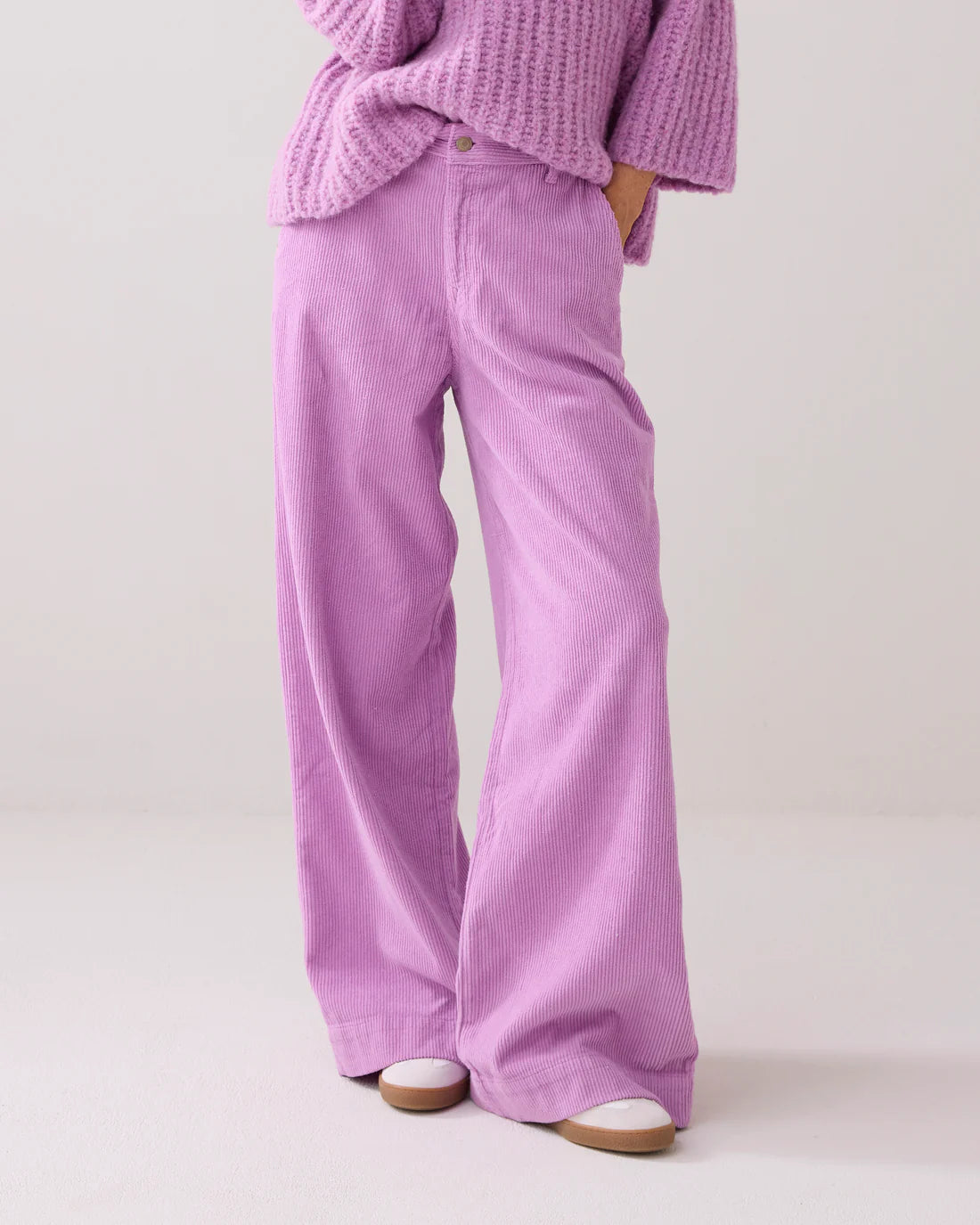 Summum Flared corduroy trousers