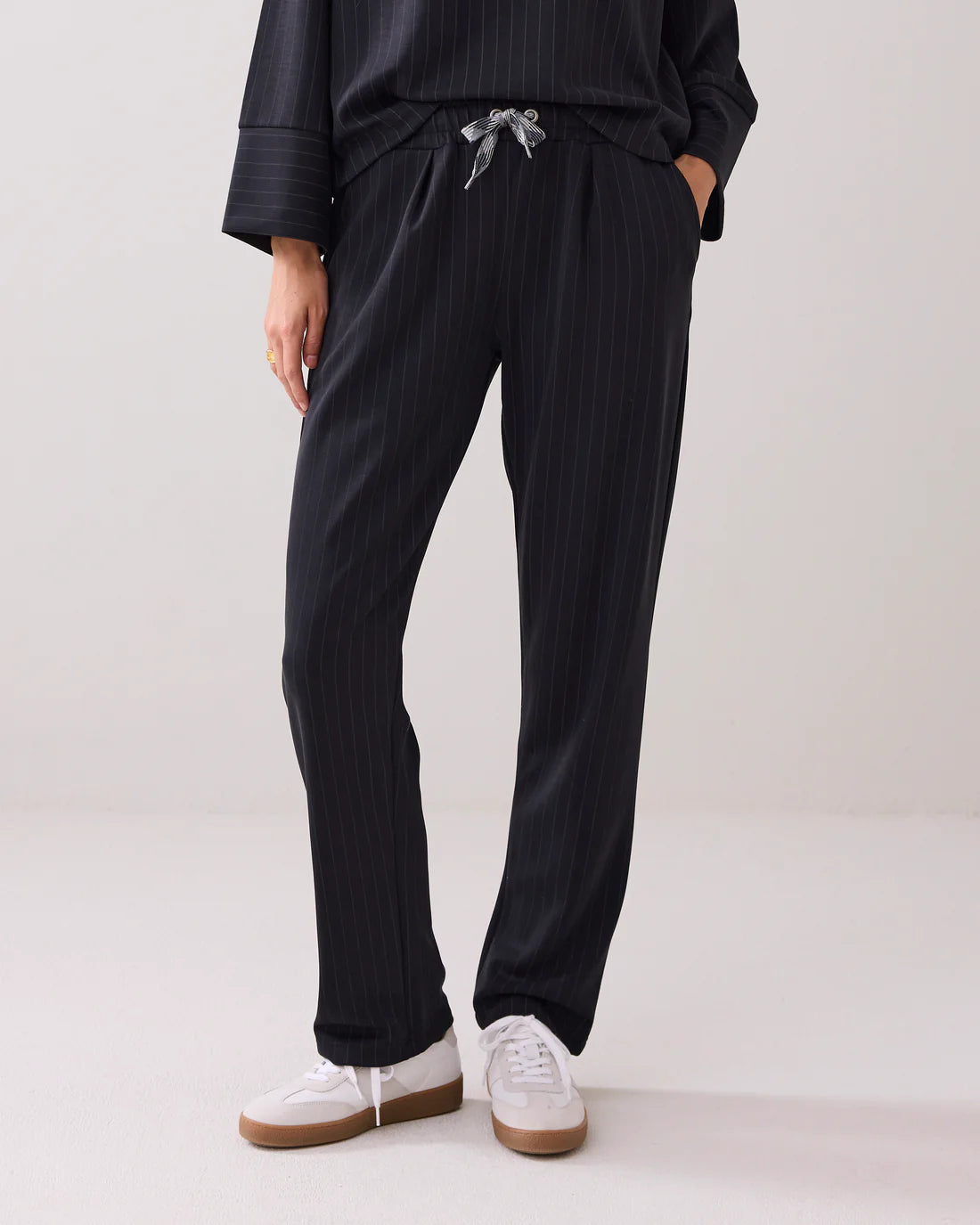Summum Sporty trousers with pinstripe