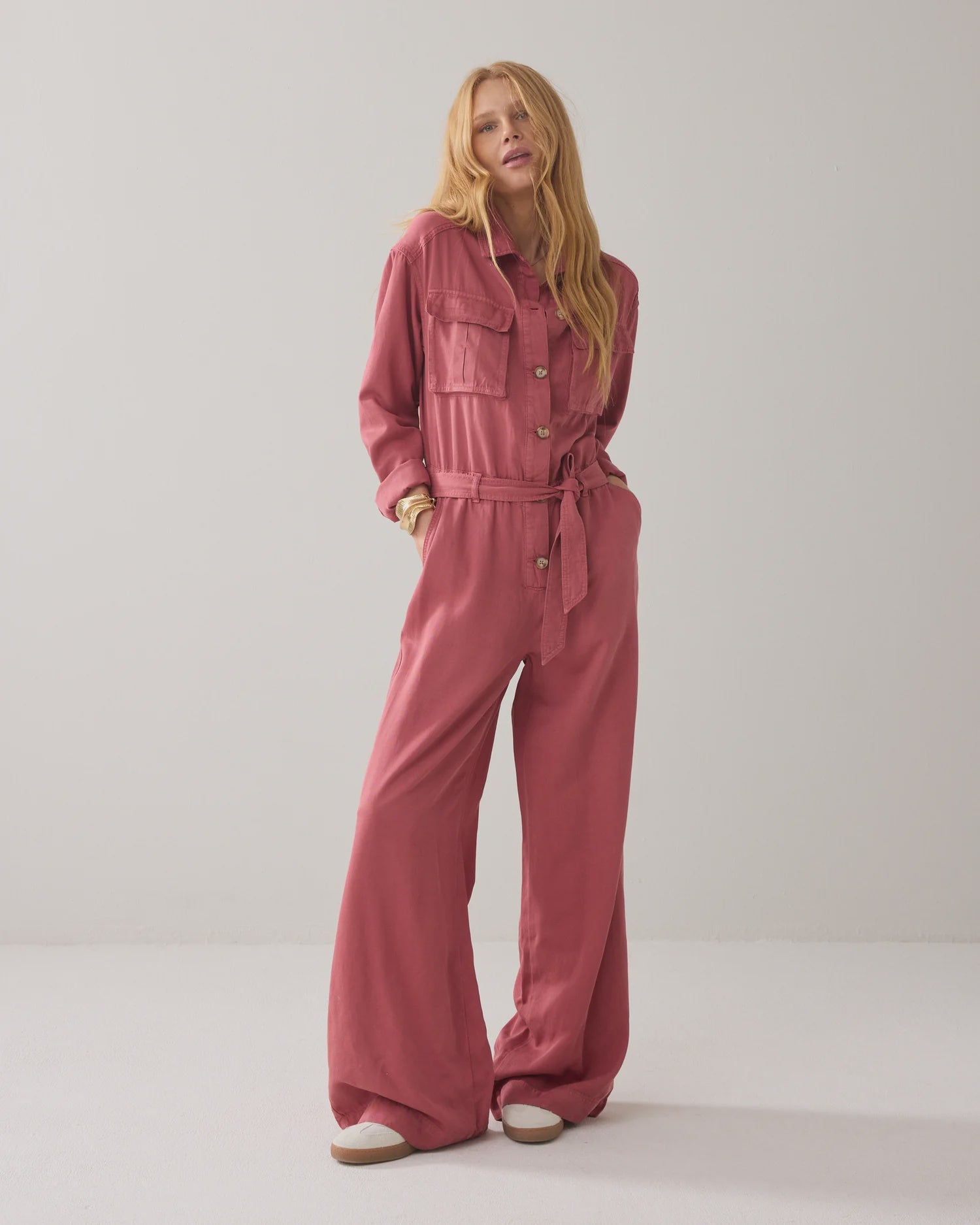 Summum OVERSIZED JUMPSUIT IN LYOCELL BLEND