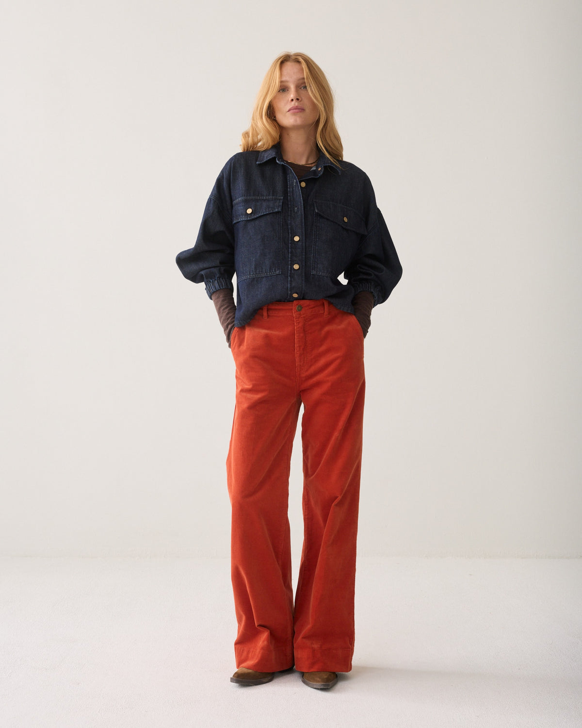 Summum Flare pant Light babycord