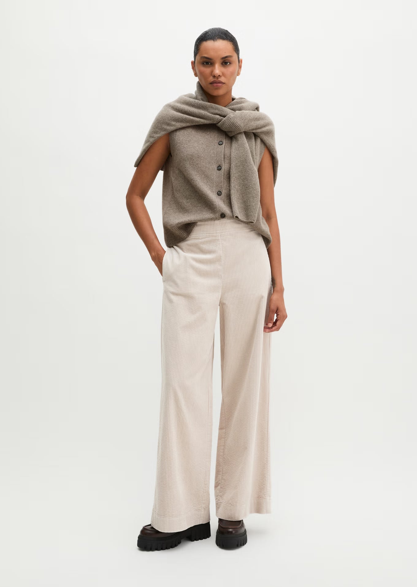 MARC O'POLO Pull-on pants wide