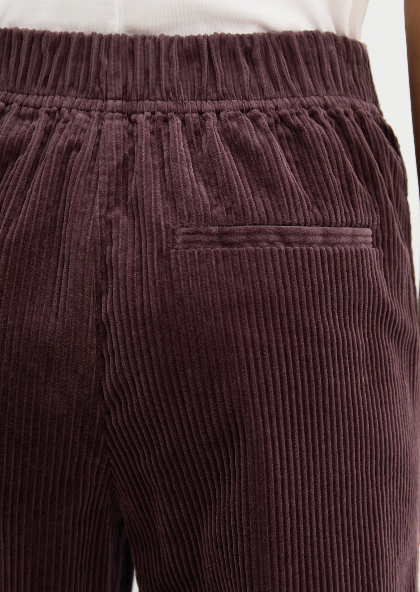 Marc O'Polo Pull-on pants wide made from cotton wide corduroy