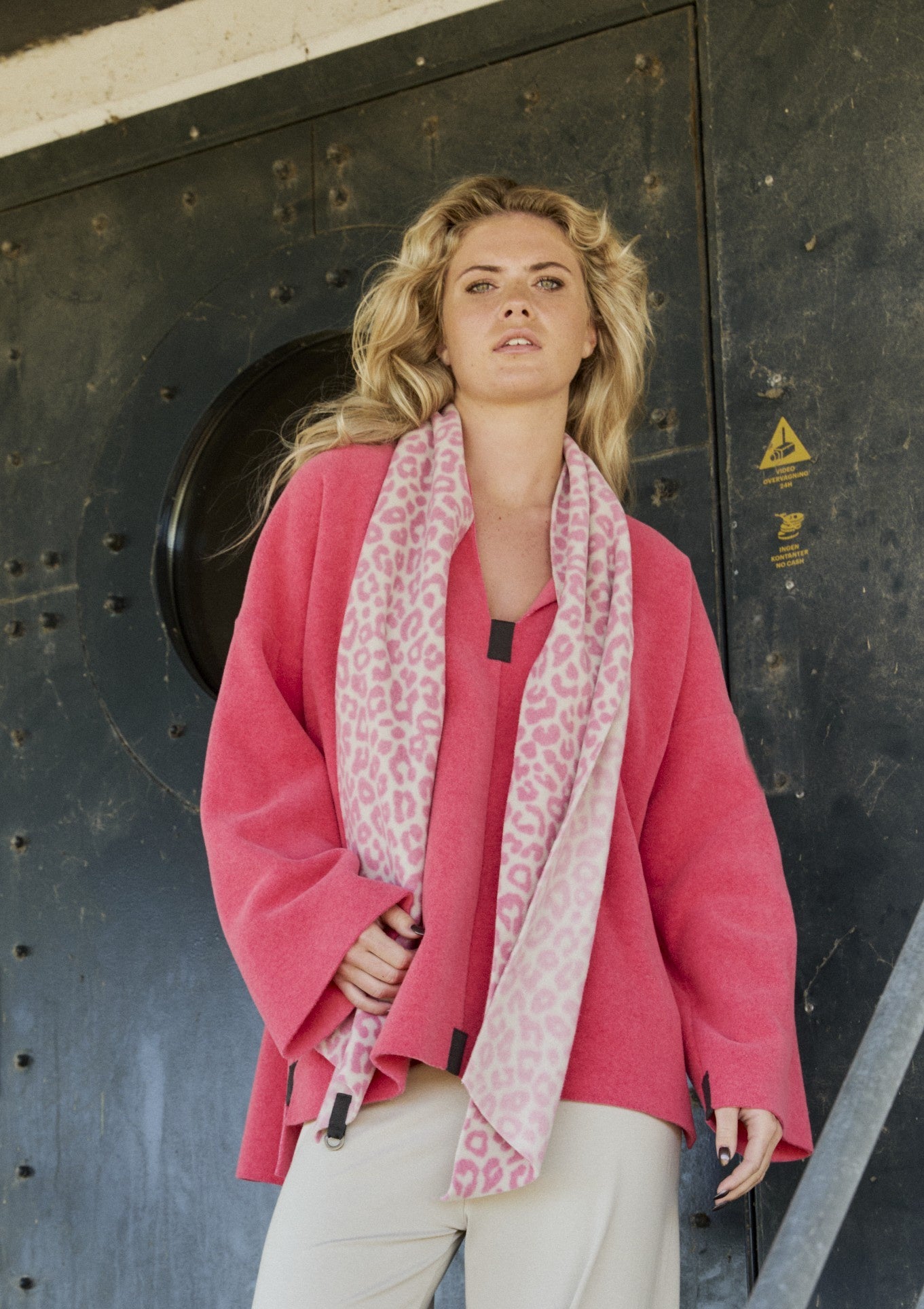 Henriette Steffensen Mini Scarf Pink Leo