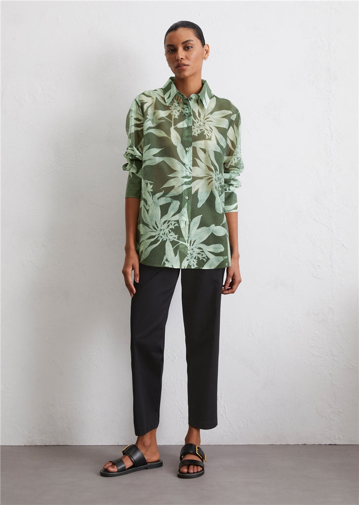 Marc O'Polo Print blouse regular with TENCEL™ Lyocell