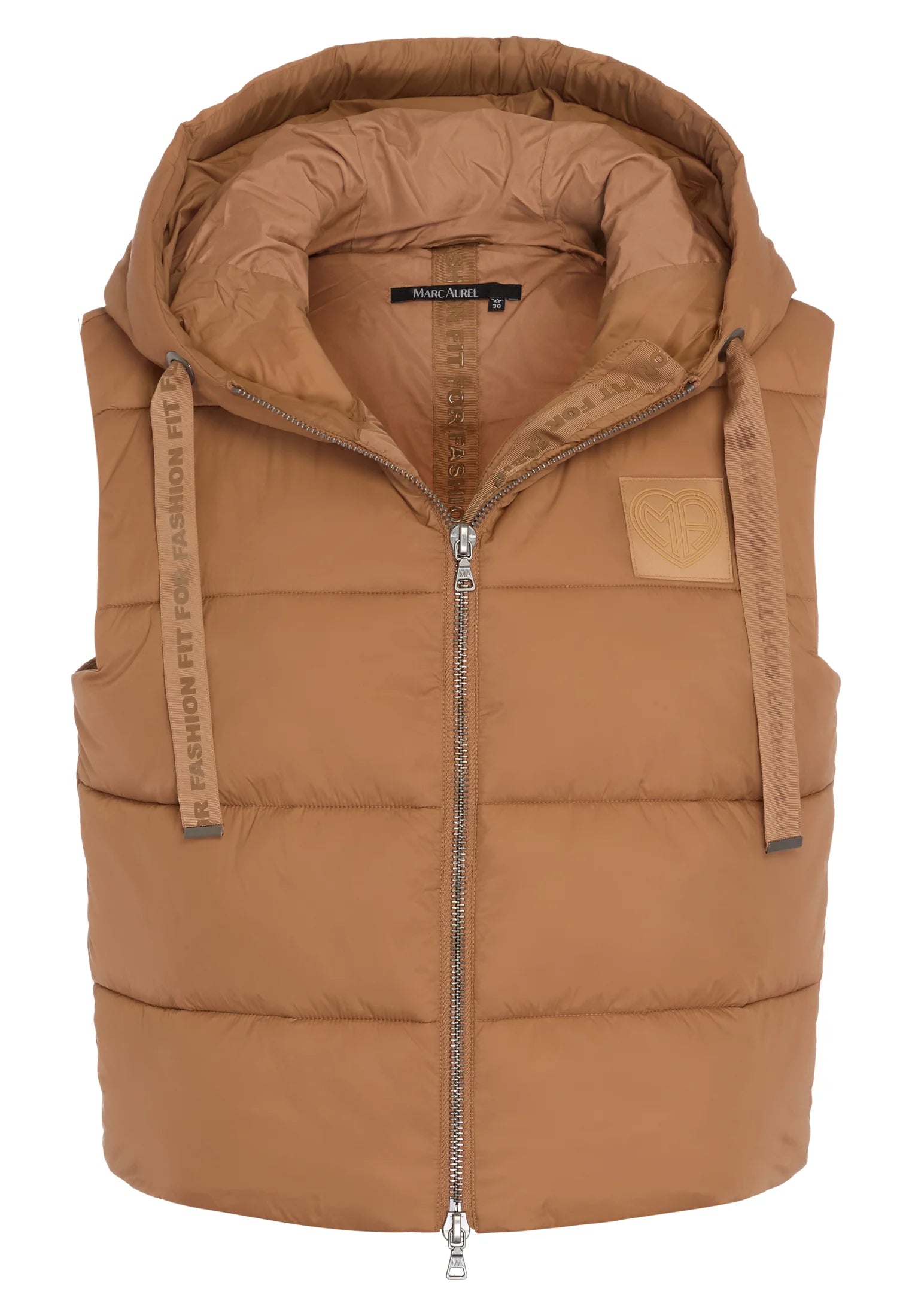 Marc Aurel Puffer vest with hood