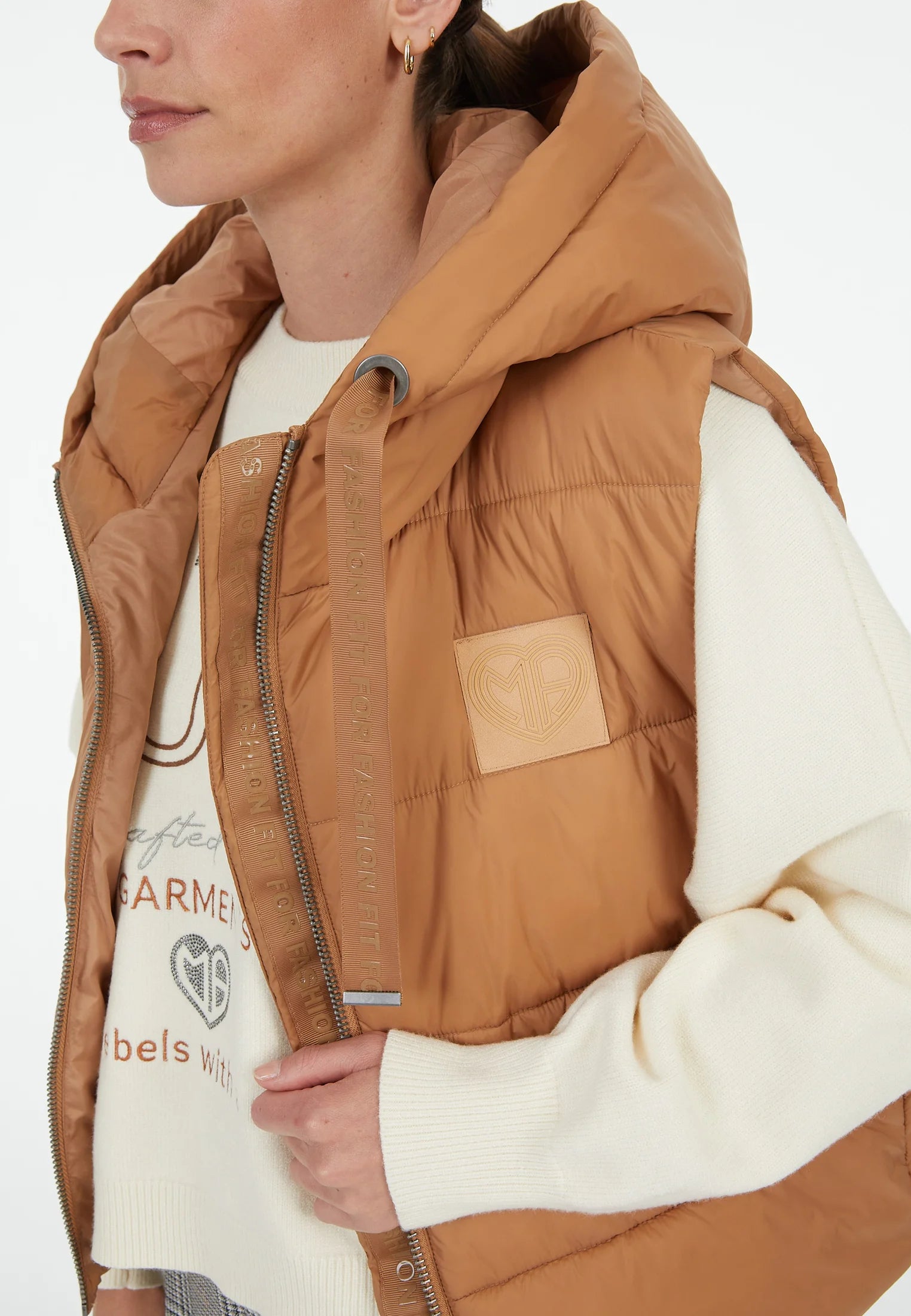Marc Aurel Puffer vest with hood
