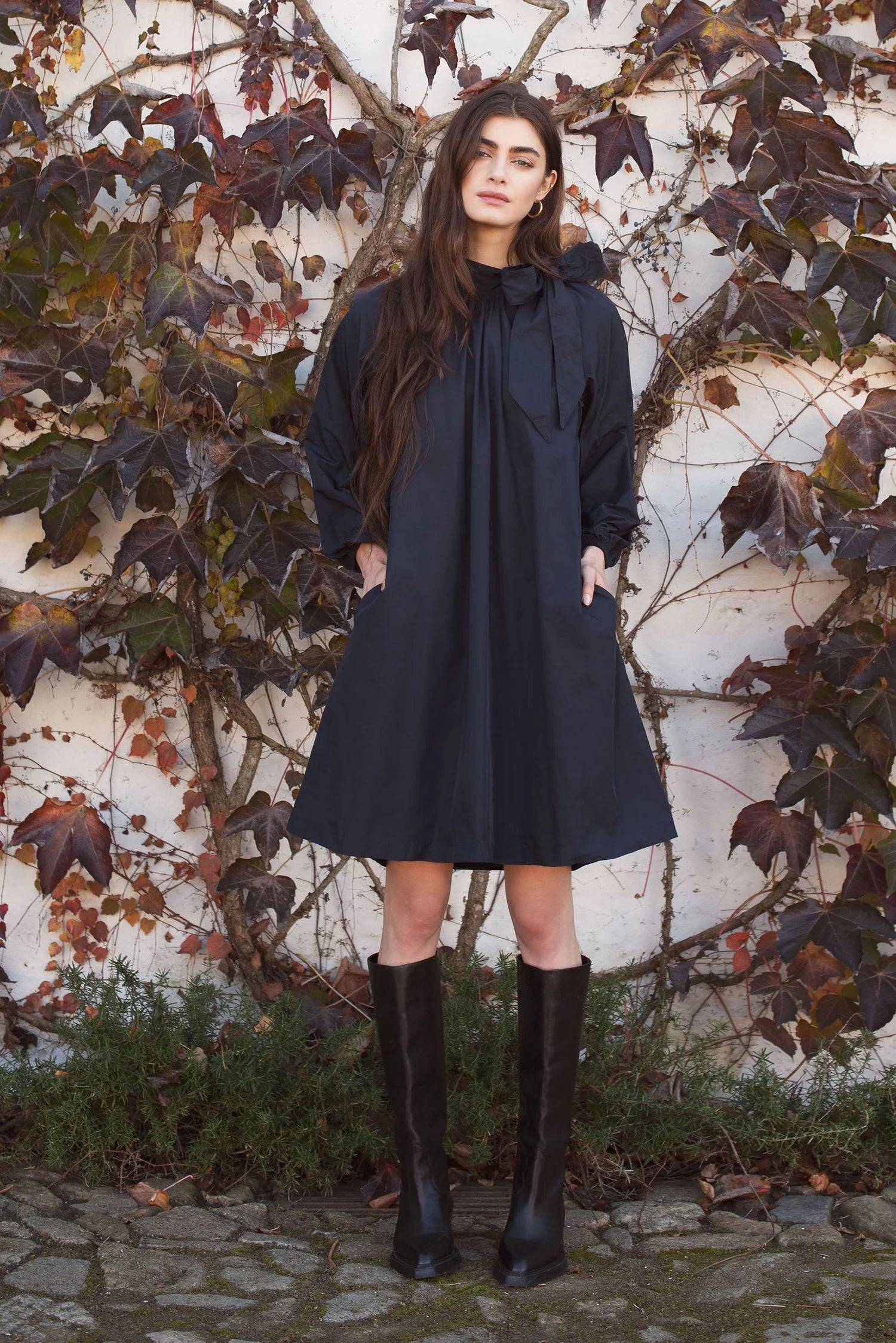 Summum A-line taffeta dress