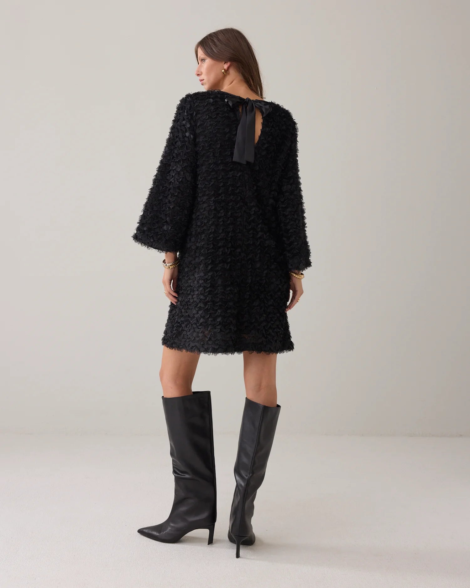 Summum Fluffy knee-length dress