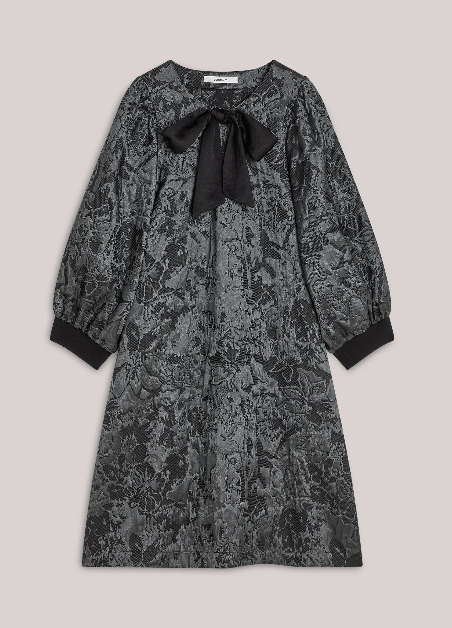Summum A-line dress in jacquard fabric