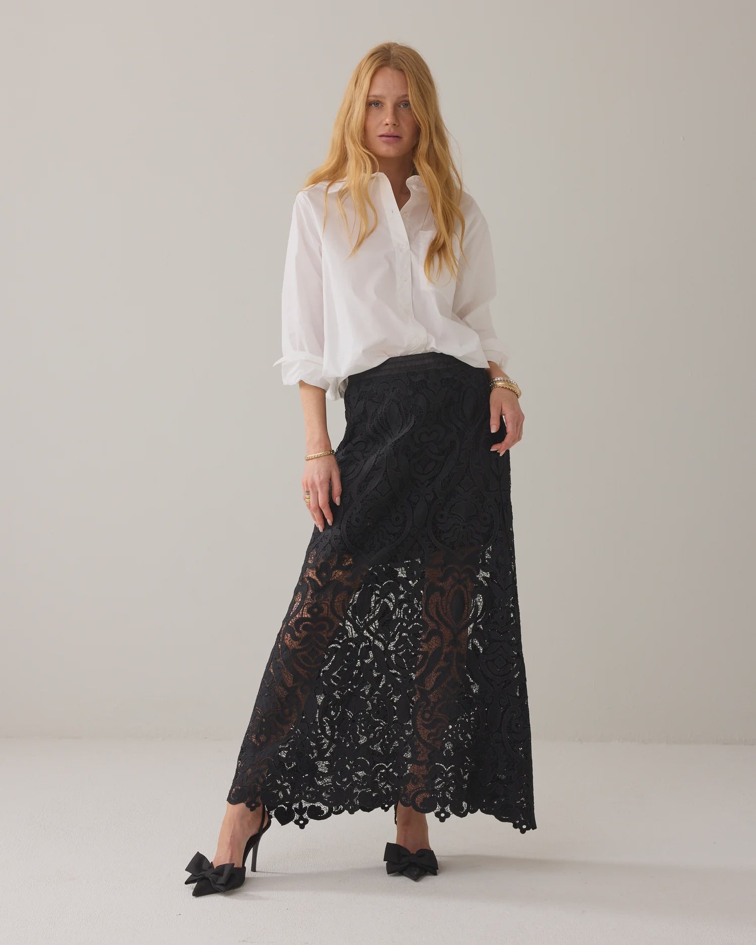 Summum Lace A-line skirt