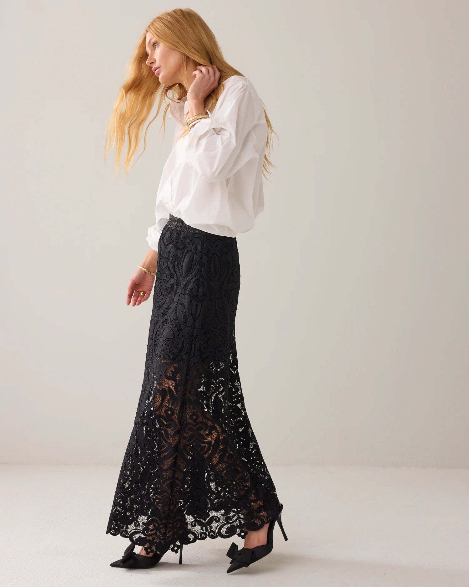 Summum Lace A-line skirt