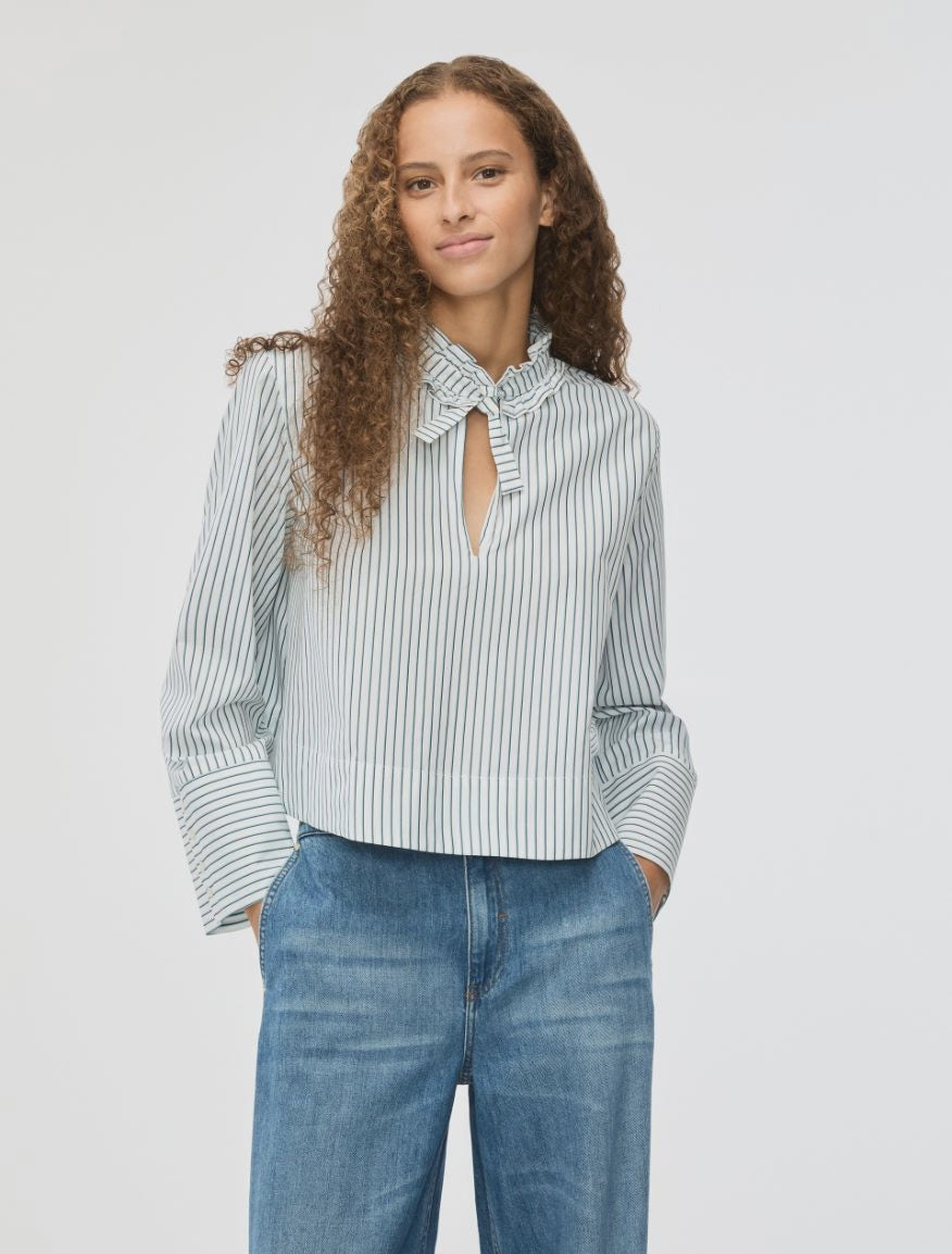 I Blues Boxy Shirt Stripe