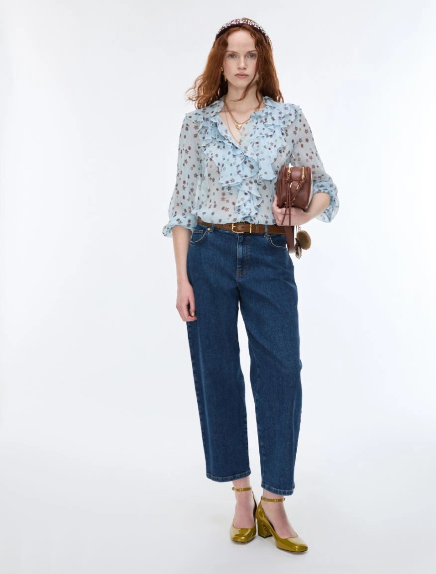 i BLUES BARREL-LEG JEANS